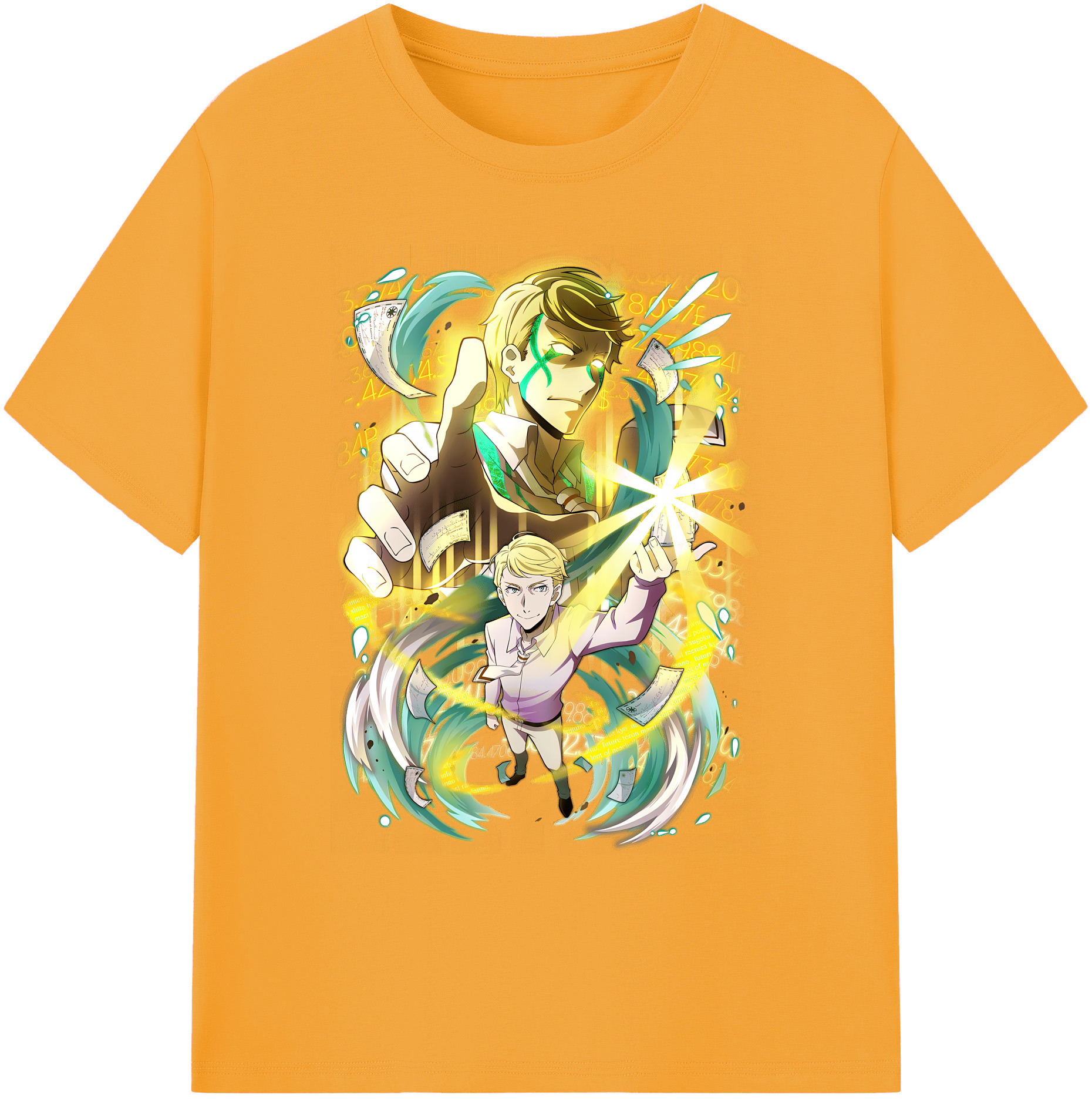（画像用） 文豪ストレイドッグス Bungo Stray Dogs 綿100％ メンズ半袖Tシャツ｜肌触りやわらか＆通気性