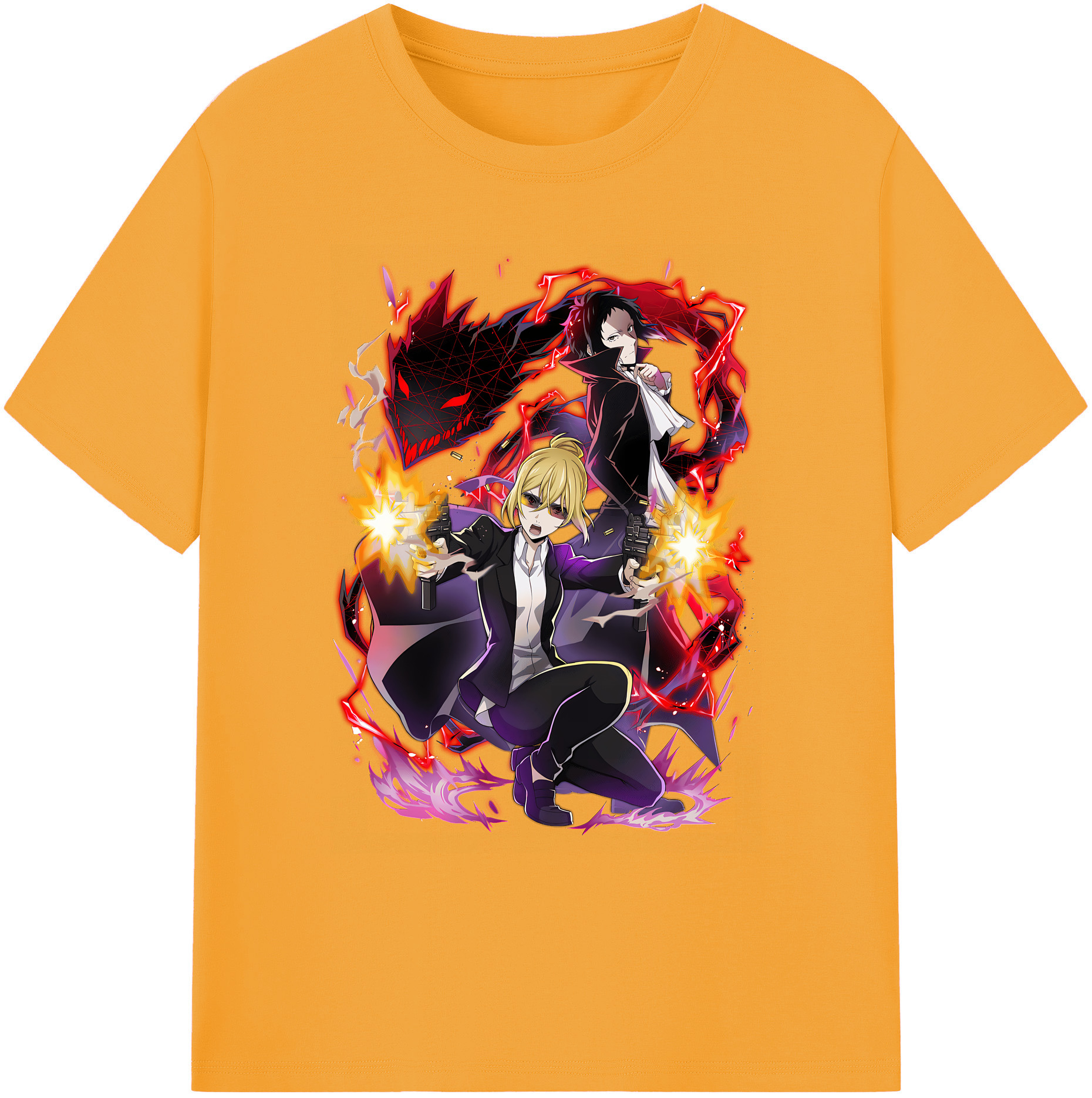 （画像用） 文豪ストレイドッグス Bungo Stray Dogs 綿100％ メンズ半袖Tシャツ｜肌触りやわらか＆通気性