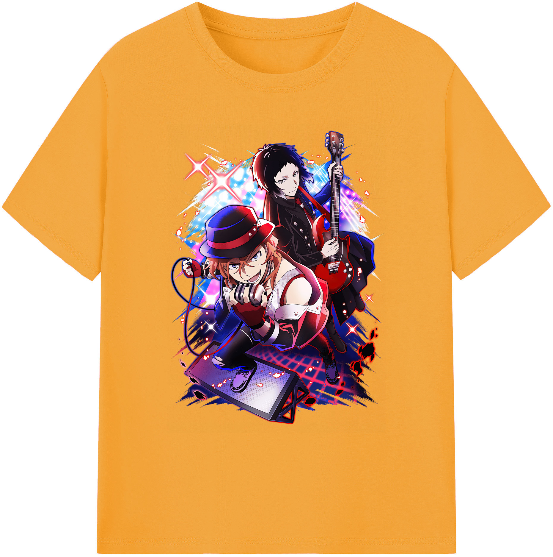 （画像用） 文豪ストレイドッグス Bungo Stray Dogs 綿100％ メンズ半袖Tシャツ｜肌触りやわらか＆通気性