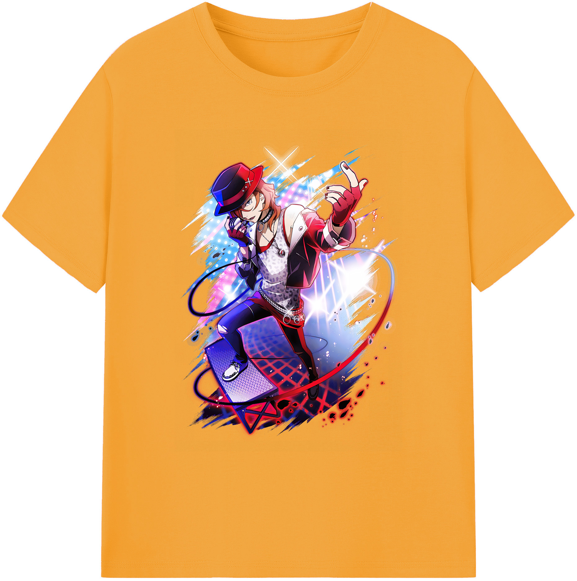 （画像用） 文豪ストレイドッグス Bungo Stray Dogs 綿100％ メンズ半袖Tシャツ｜肌触りやわらか＆通気性