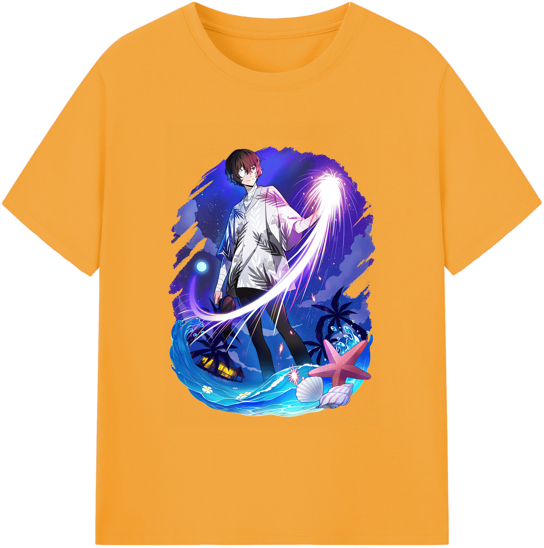 （画像用） 文豪ストレイドッグス Bungo Stray Dogs 綿100％ メンズ半袖Tシャツ｜肌触りやわらか＆通気性