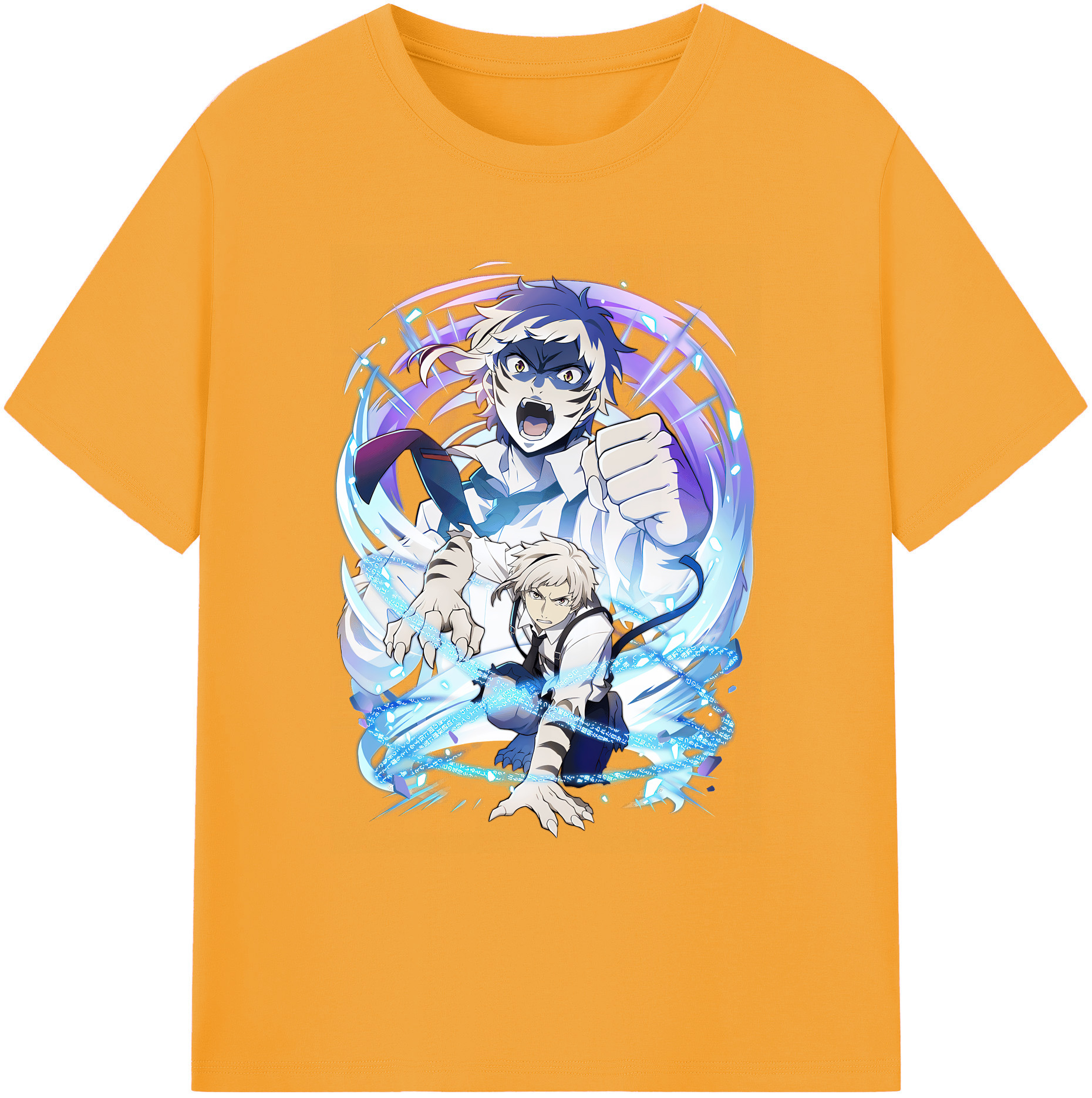 （画像用） 文豪ストレイドッグス Bungo Stray Dogs 綿100％ メンズ半袖Tシャツ｜肌触りやわらか＆通気性