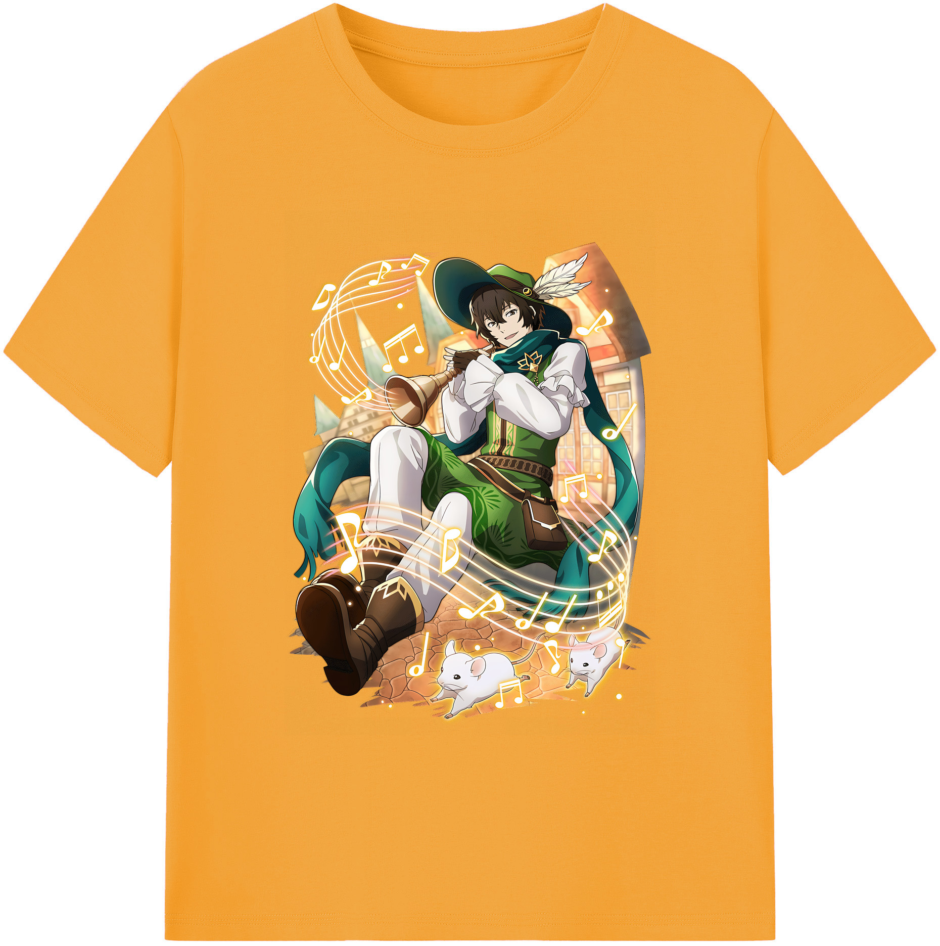 （画像用） 文豪ストレイドッグス Bungo Stray Dogs 綿100％ メンズ半袖Tシャツ｜肌触りやわらか＆通気性