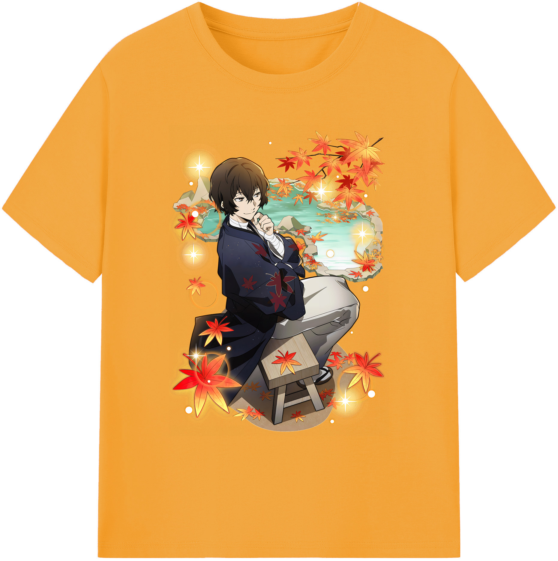 （画像用） 文豪ストレイドッグス Bungo Stray Dogs 綿100％ メンズ半袖Tシャツ｜肌触りやわらか＆通気性