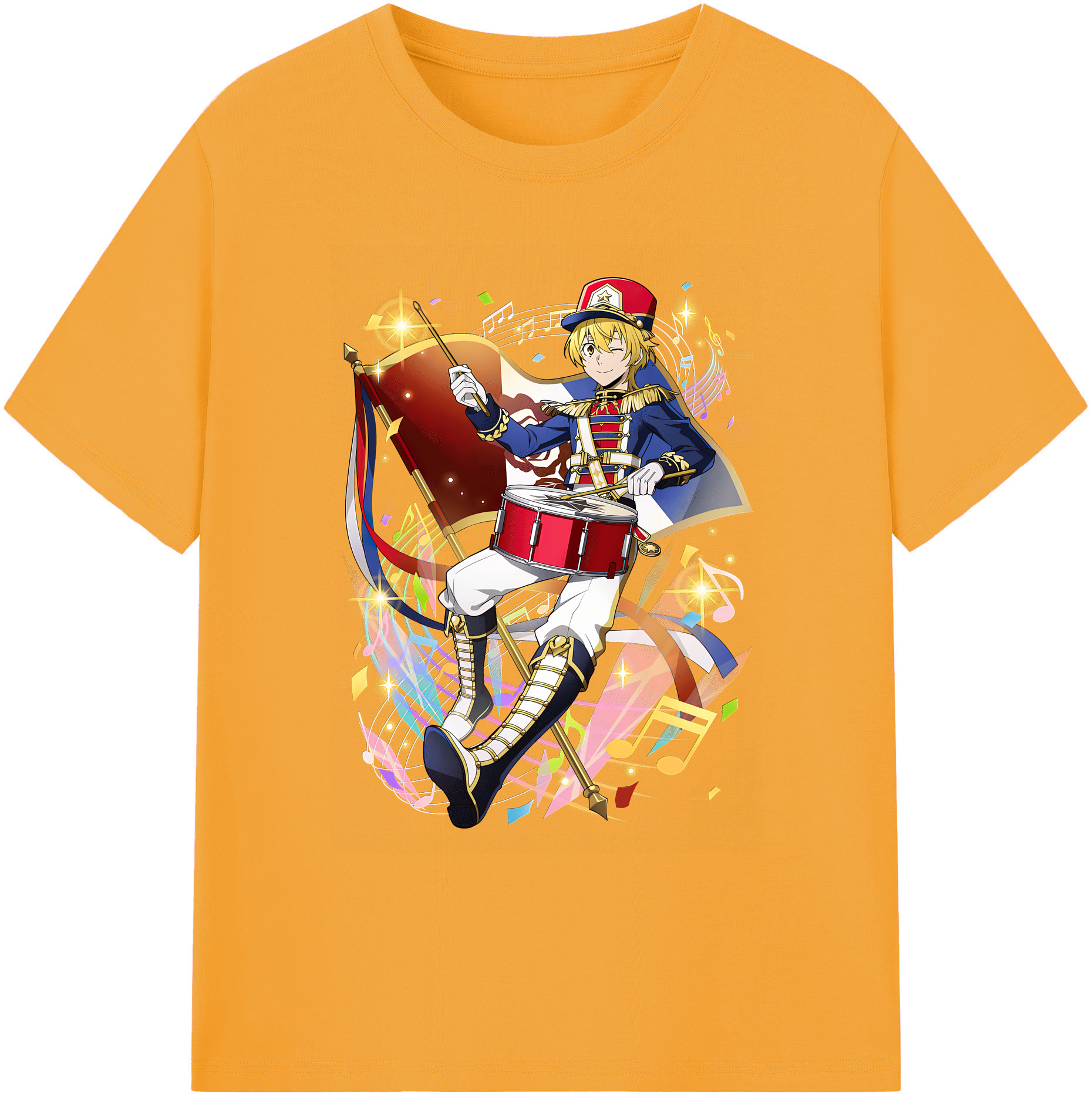 （画像用） 文豪ストレイドッグス Bungo Stray Dogs 綿100％ メンズ半袖Tシャツ｜肌触りやわらか＆通気性