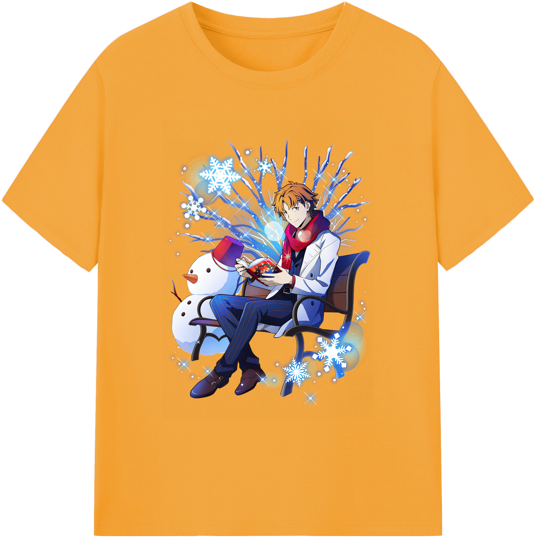 （画像用） 文豪ストレイドッグス Bungo Stray Dogs 綿100％ メンズ半袖Tシャツ｜肌触りやわらか＆通気性