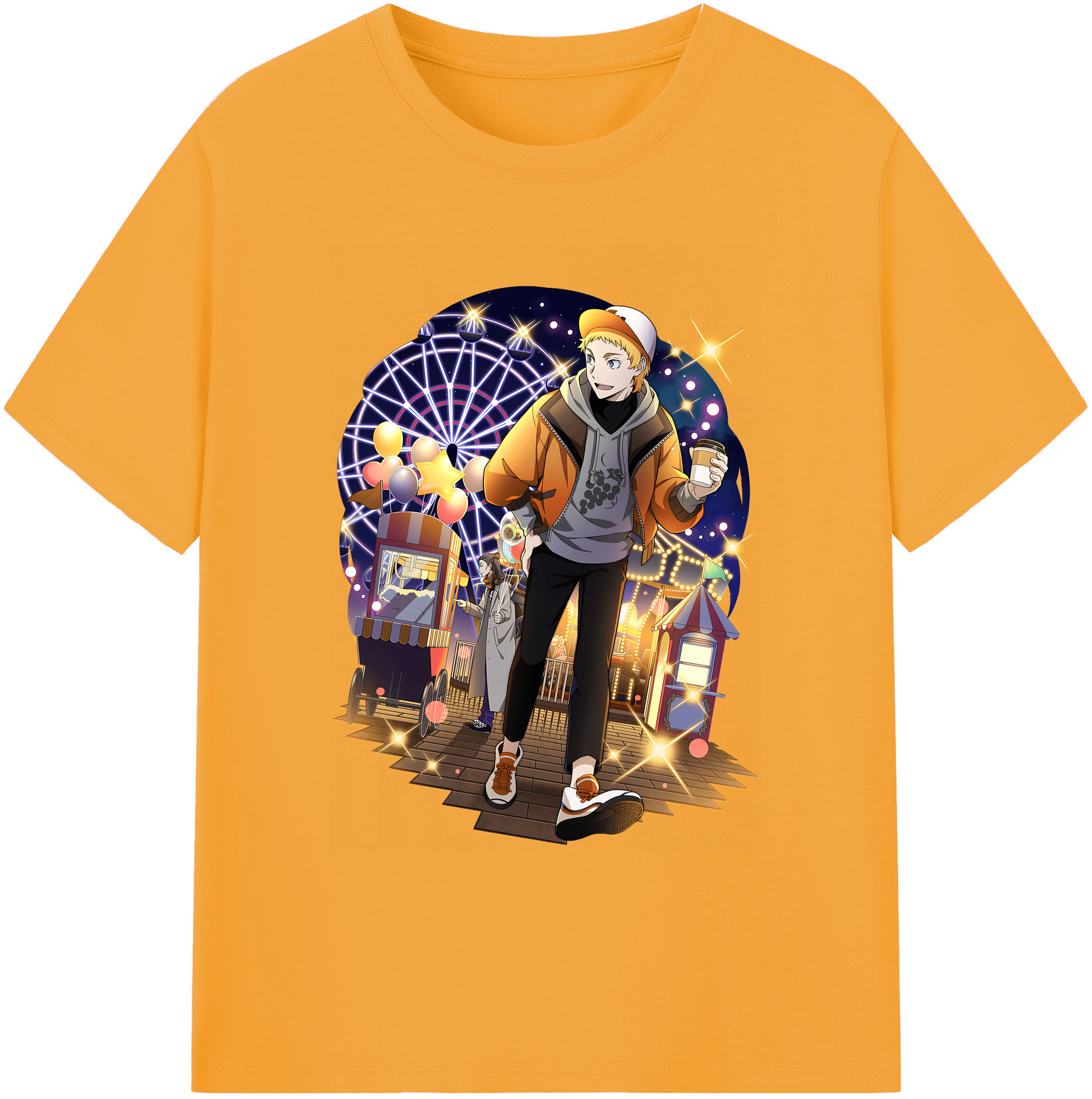 （画像用） 文豪ストレイドッグス Bungo Stray Dogs 綿100％ メンズ半袖Tシャツ｜肌触りやわらか＆通気性