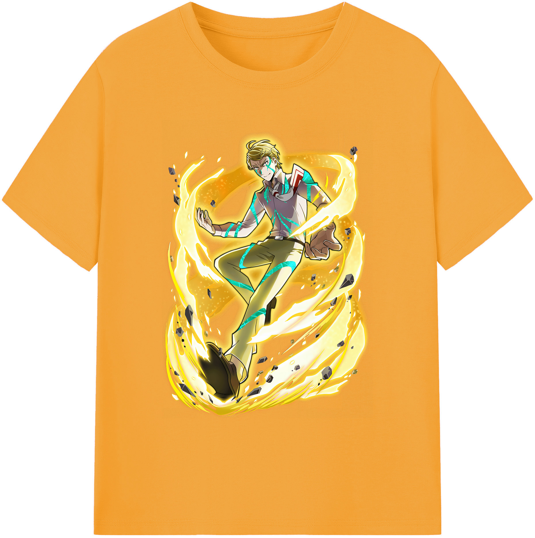 （画像用） 文豪ストレイドッグス Bungo Stray Dogs 綿100％ メンズ半袖Tシャツ｜肌触りやわらか＆通気性