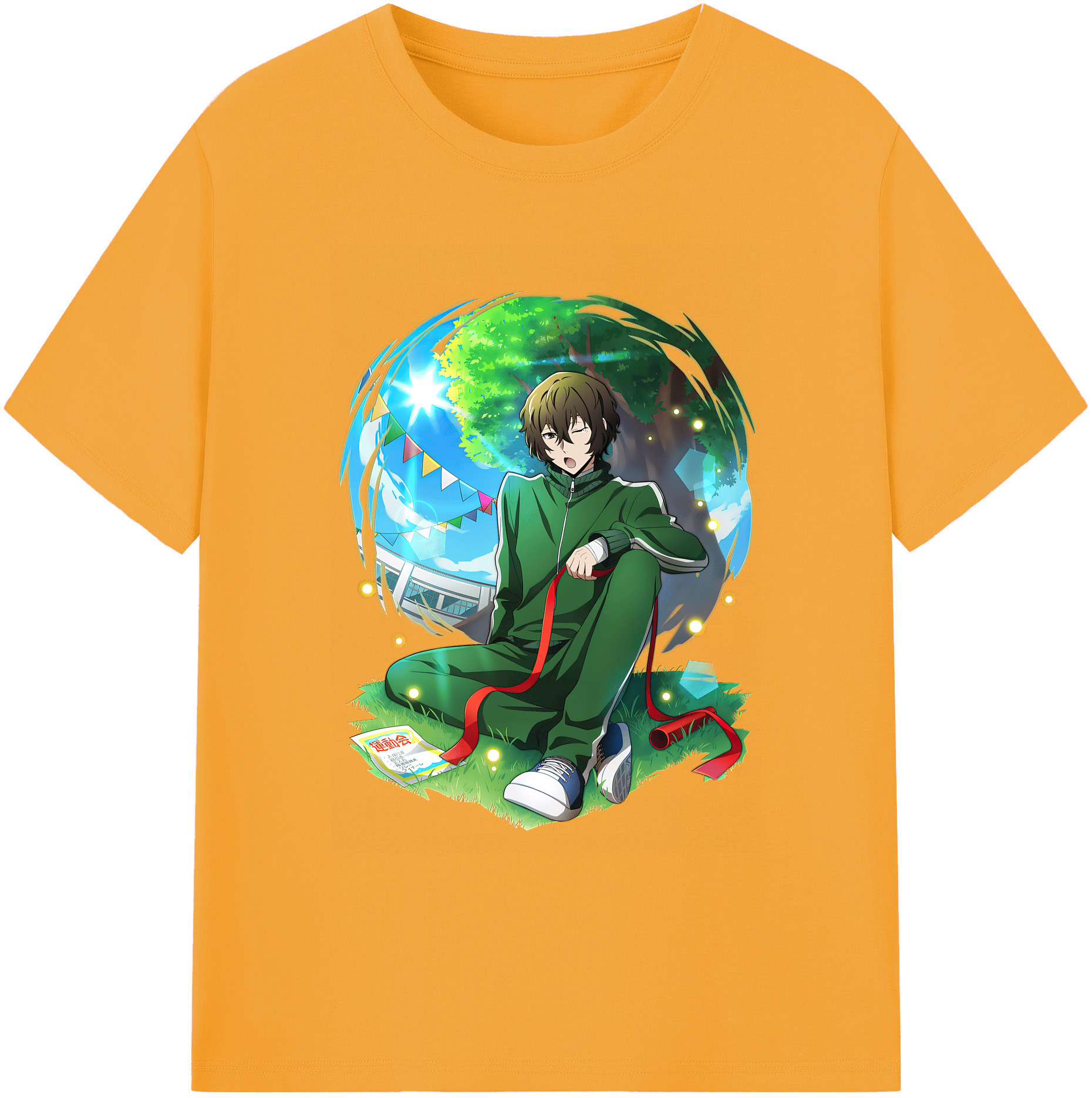 （画像用） 文豪ストレイドッグス Bungo Stray Dogs 綿100％ メンズ半袖Tシャツ｜肌触りやわらか＆通気性