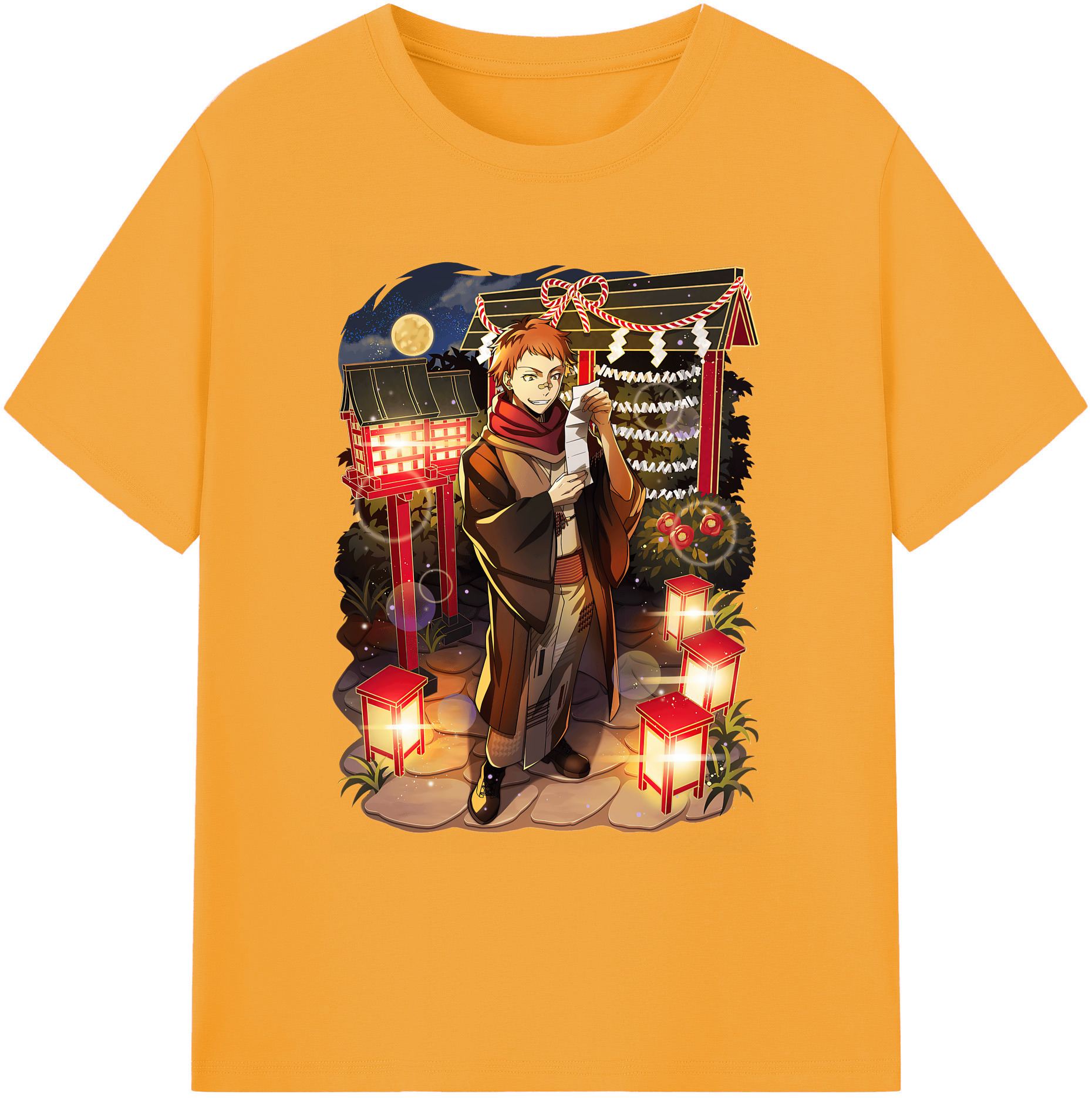 （画像用） 文豪ストレイドッグス Bungo Stray Dogs 綿100％ メンズ半袖Tシャツ｜肌触りやわらか＆通気性