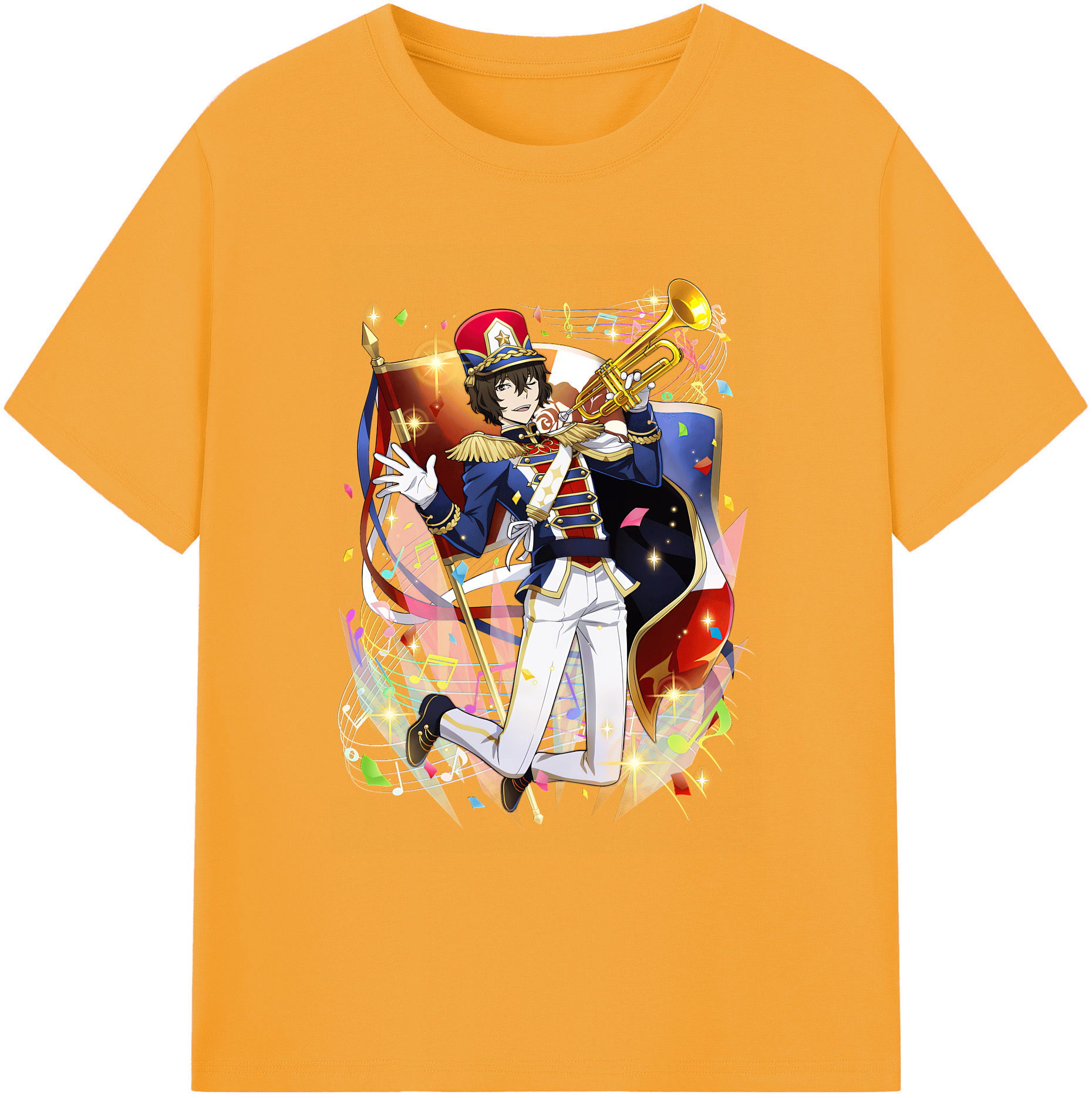 （画像用） 文豪ストレイドッグス Bungo Stray Dogs 綿100％ メンズ半袖Tシャツ｜肌触りやわらか＆通気性