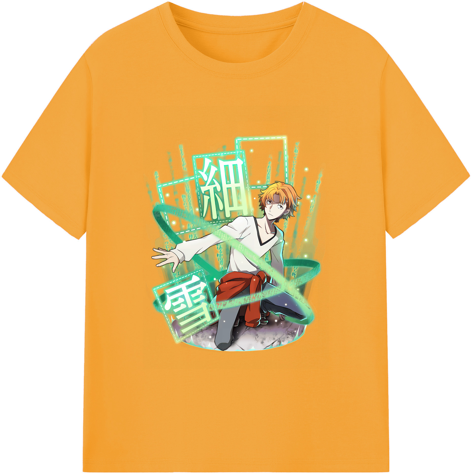 （画像用） 文豪ストレイドッグス Bungo Stray Dogs 綿100％ メンズ半袖Tシャツ｜肌触りやわらか＆通気性