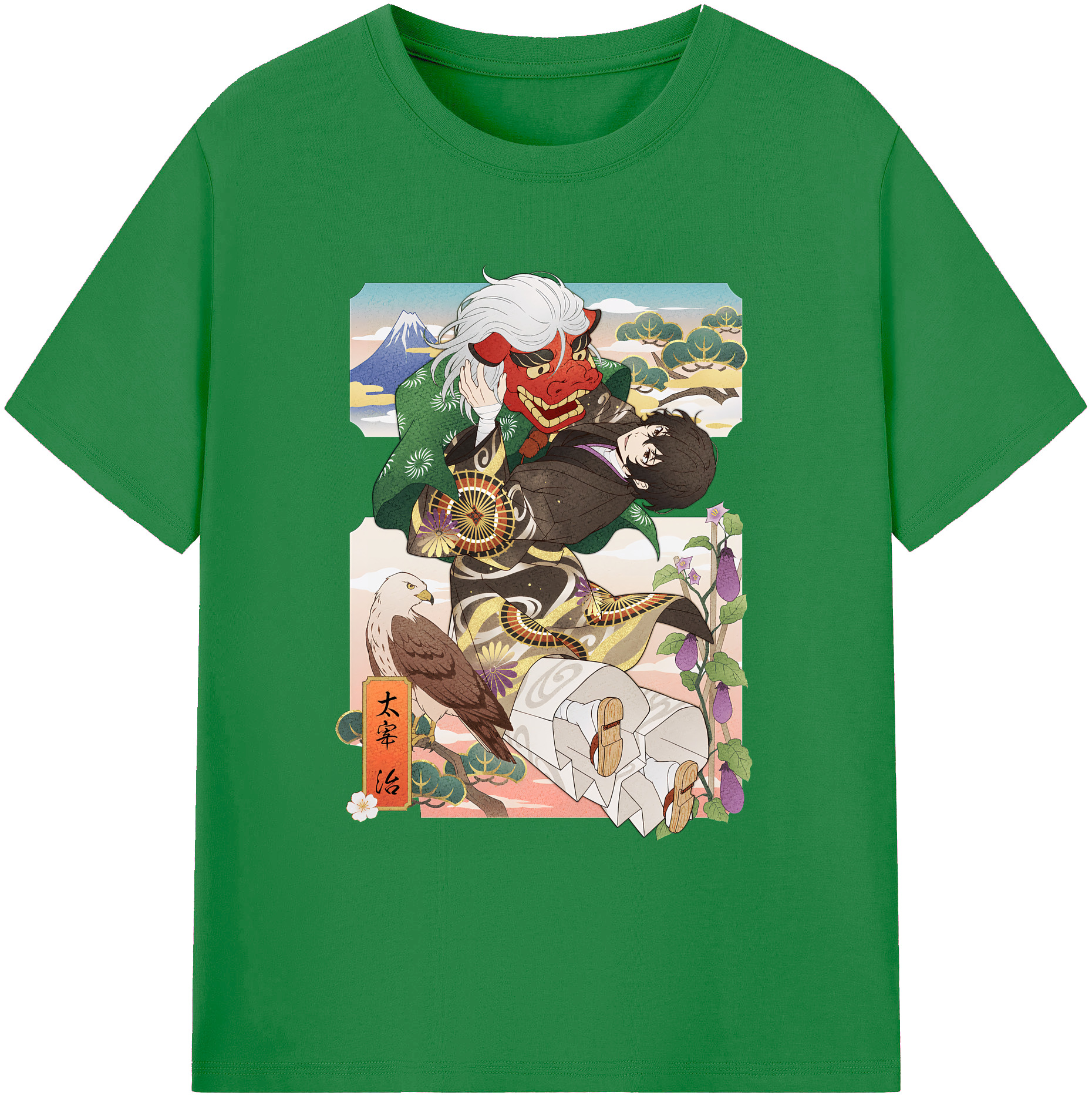 （画像用） 文豪ストレイドッグス Bungo Stray Dogs 綿100％ メンズ半袖Tシャツ｜肌触りやわらか＆通気性