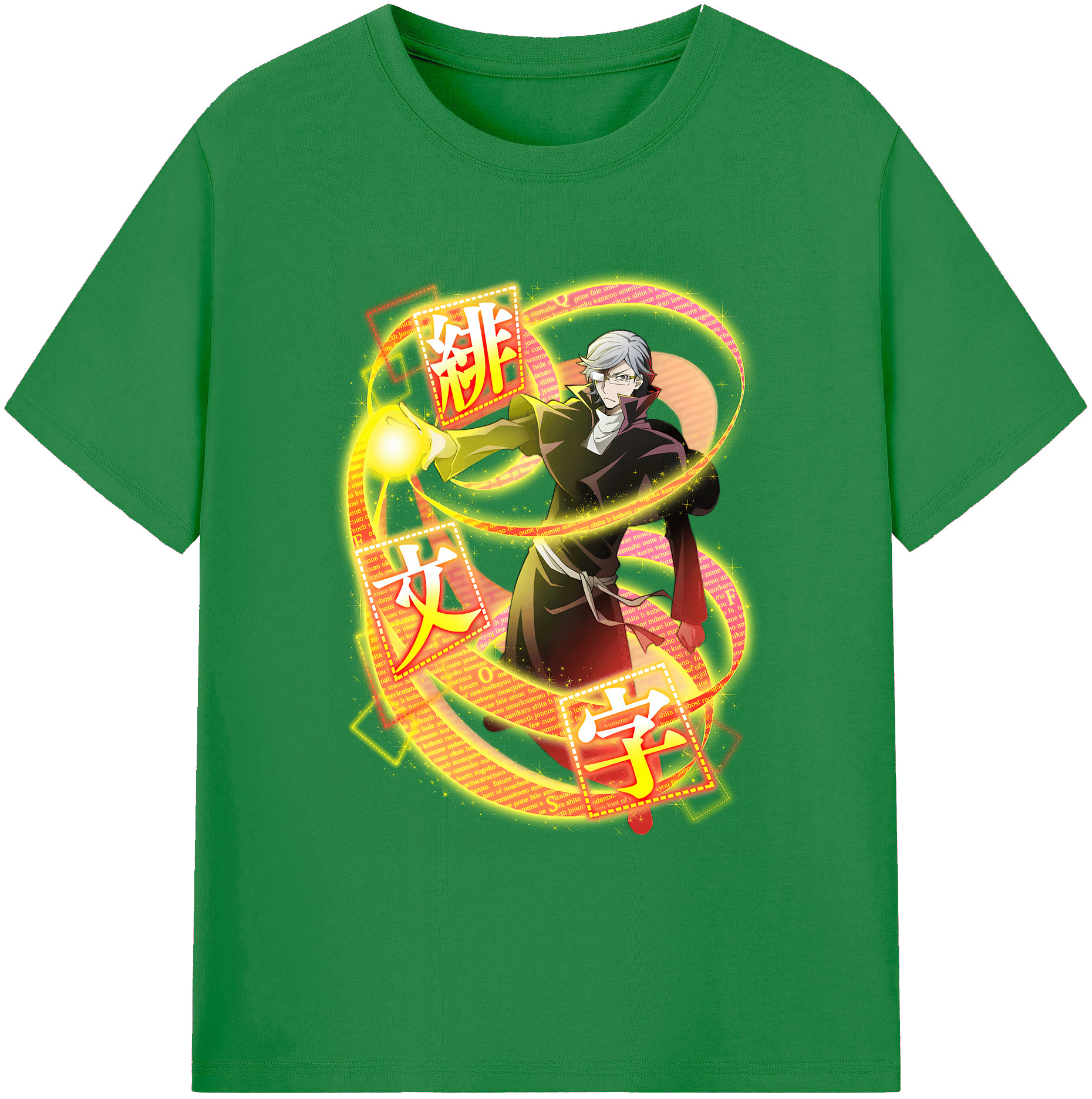 （画像用） 文豪ストレイドッグス Bungo Stray Dogs 綿100％ メンズ半袖Tシャツ｜肌触りやわらか＆通気性