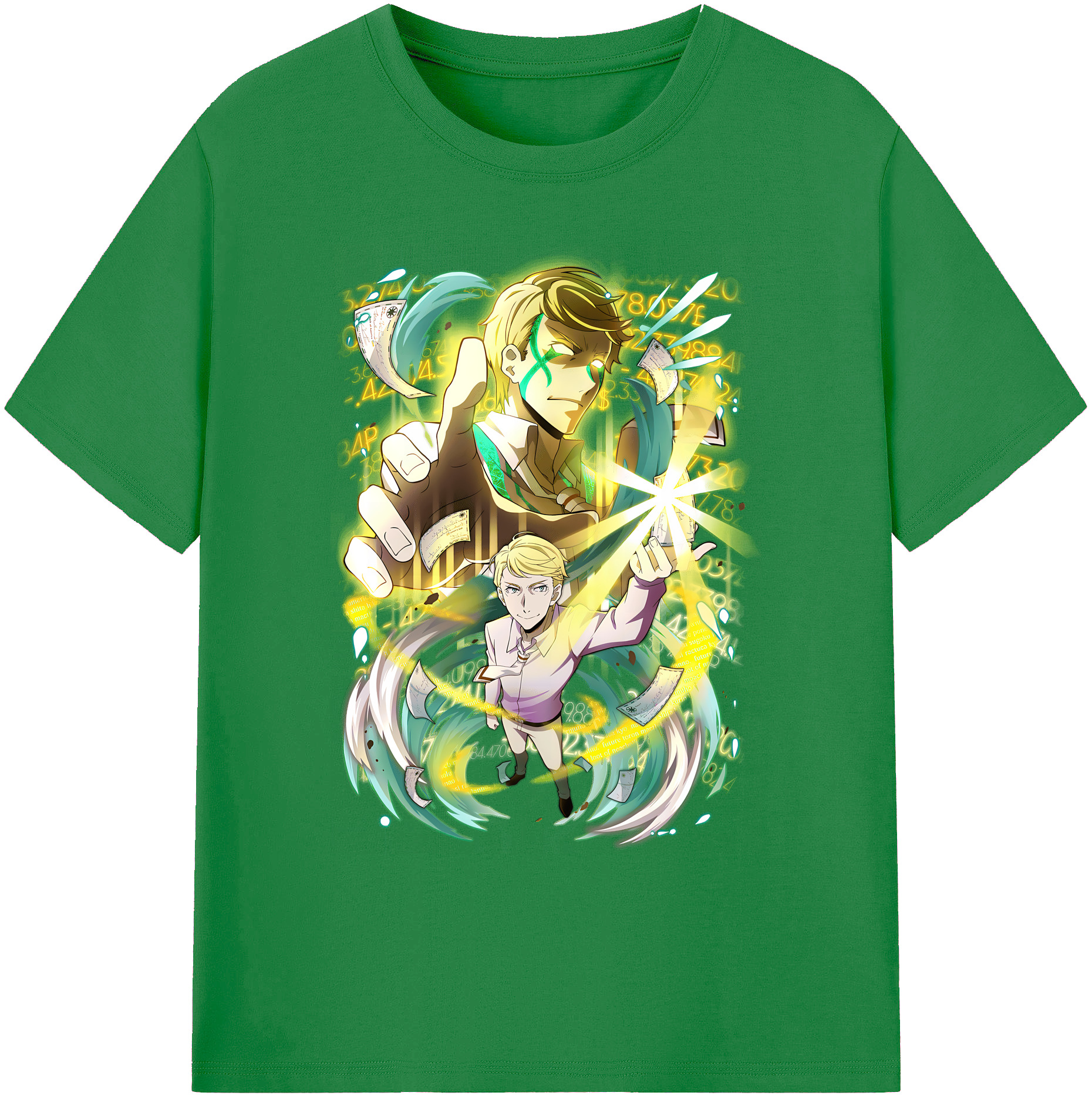 （画像用） 文豪ストレイドッグス Bungo Stray Dogs 綿100％ メンズ半袖Tシャツ｜肌触りやわらか＆通気性