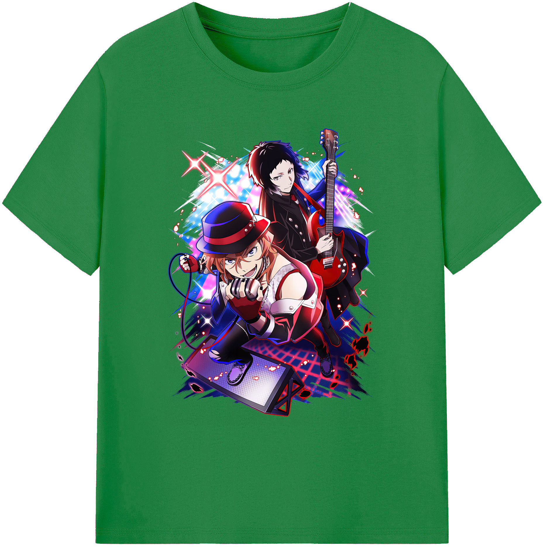 （画像用） 文豪ストレイドッグス Bungo Stray Dogs 綿100％ メンズ半袖Tシャツ｜肌触りやわらか＆通気性