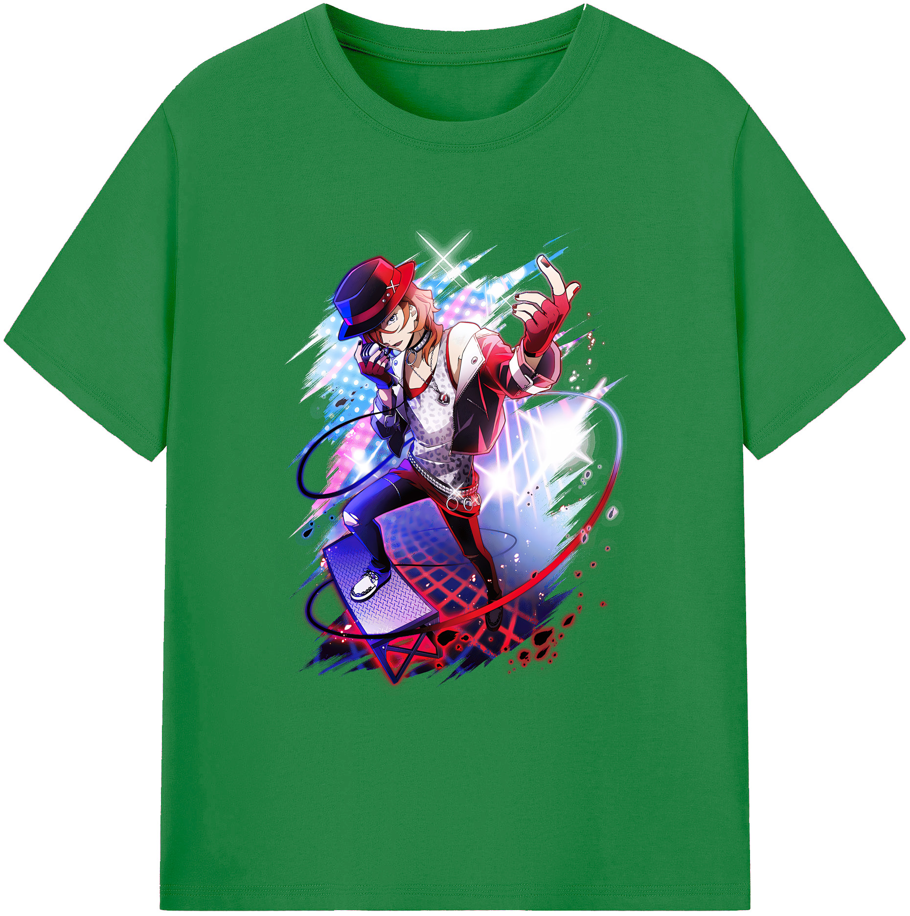 （画像用） 文豪ストレイドッグス Bungo Stray Dogs 綿100％ メンズ半袖Tシャツ｜肌触りやわらか＆通気性