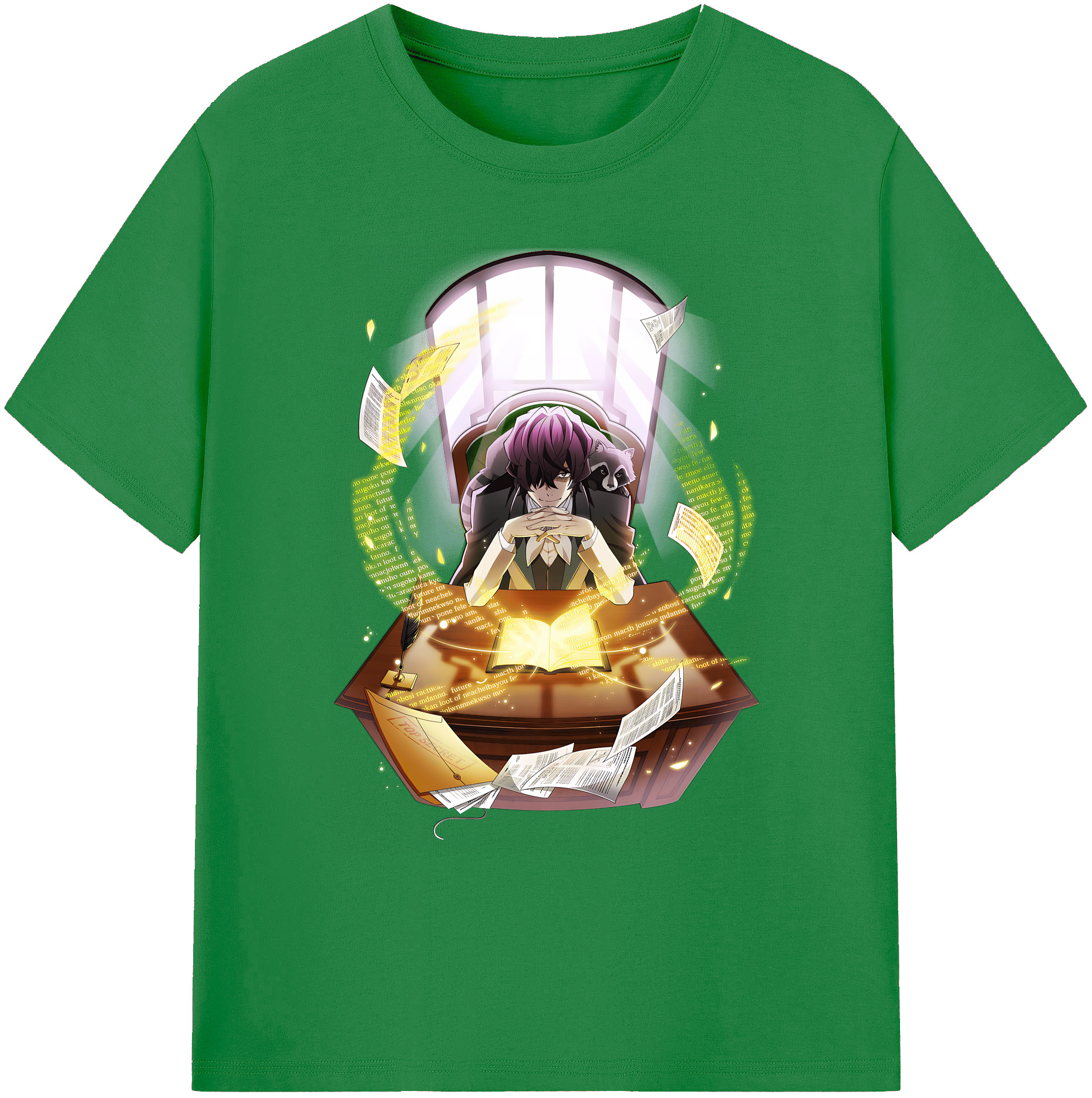 （画像用） 文豪ストレイドッグス Bungo Stray Dogs 綿100％ メンズ半袖Tシャツ｜肌触りやわらか＆通気性