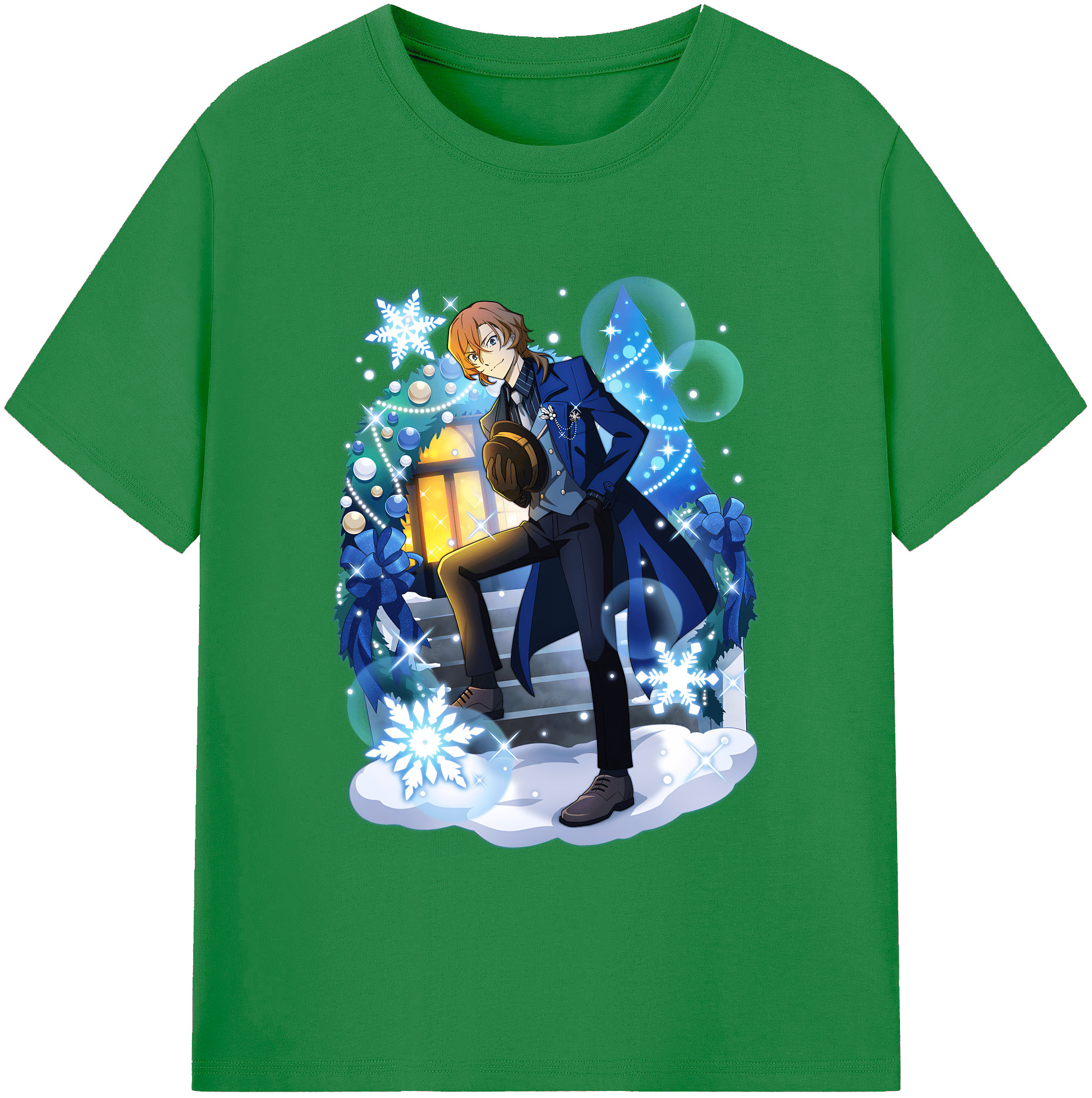 （画像用） 文豪ストレイドッグス Bungo Stray Dogs 綿100％ メンズ半袖Tシャツ｜肌触りやわらか＆通気性