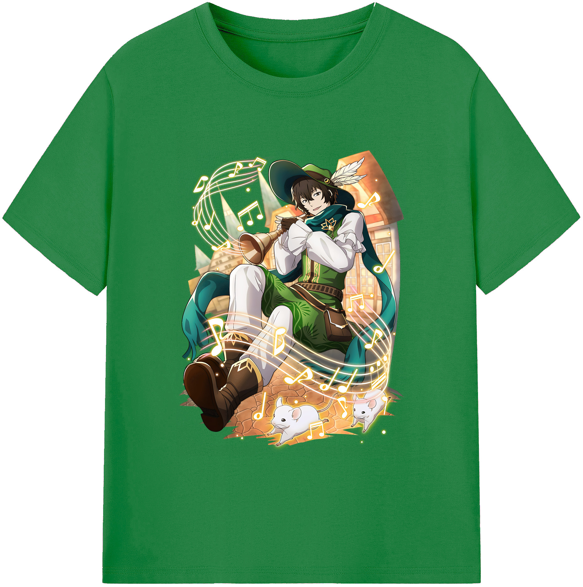 （画像用） 文豪ストレイドッグス Bungo Stray Dogs 綿100％ メンズ半袖Tシャツ｜肌触りやわらか＆通気性