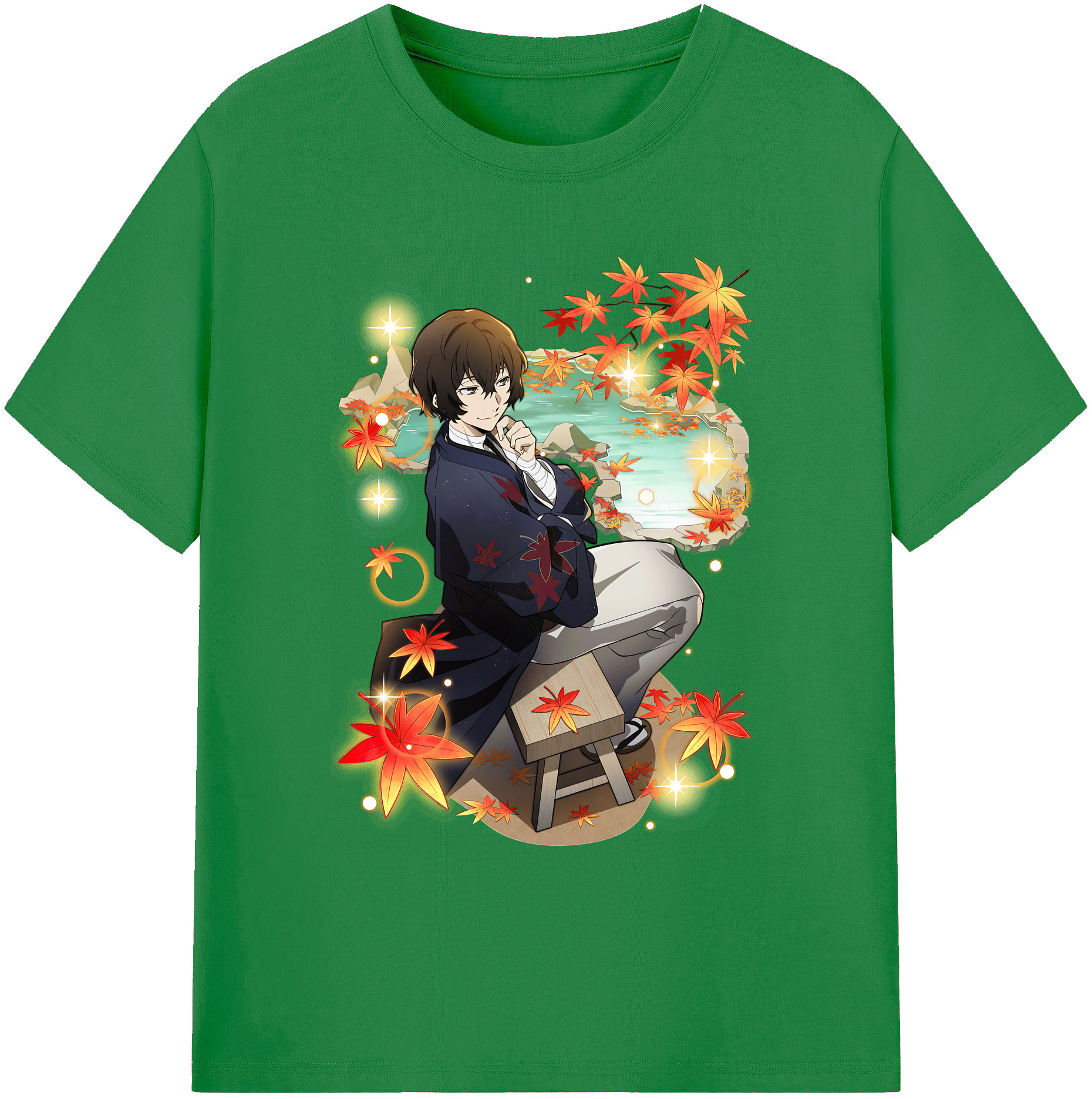（画像用） 文豪ストレイドッグス Bungo Stray Dogs 綿100％ メンズ半袖Tシャツ｜肌触りやわらか＆通気性