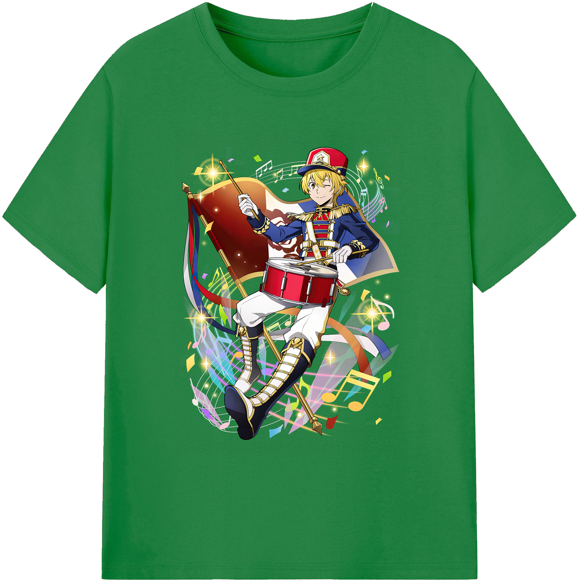 （画像用） 文豪ストレイドッグス Bungo Stray Dogs 綿100％ メンズ半袖Tシャツ｜肌触りやわらか＆通気性