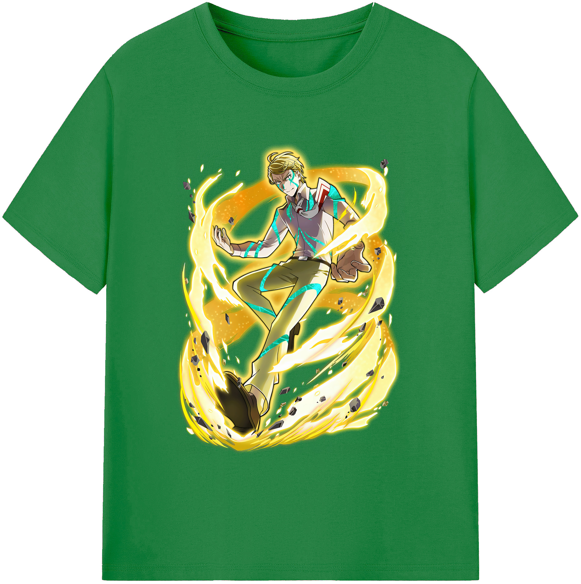 （画像用） 文豪ストレイドッグス Bungo Stray Dogs 綿100％ メンズ半袖Tシャツ｜肌触りやわらか＆通気性