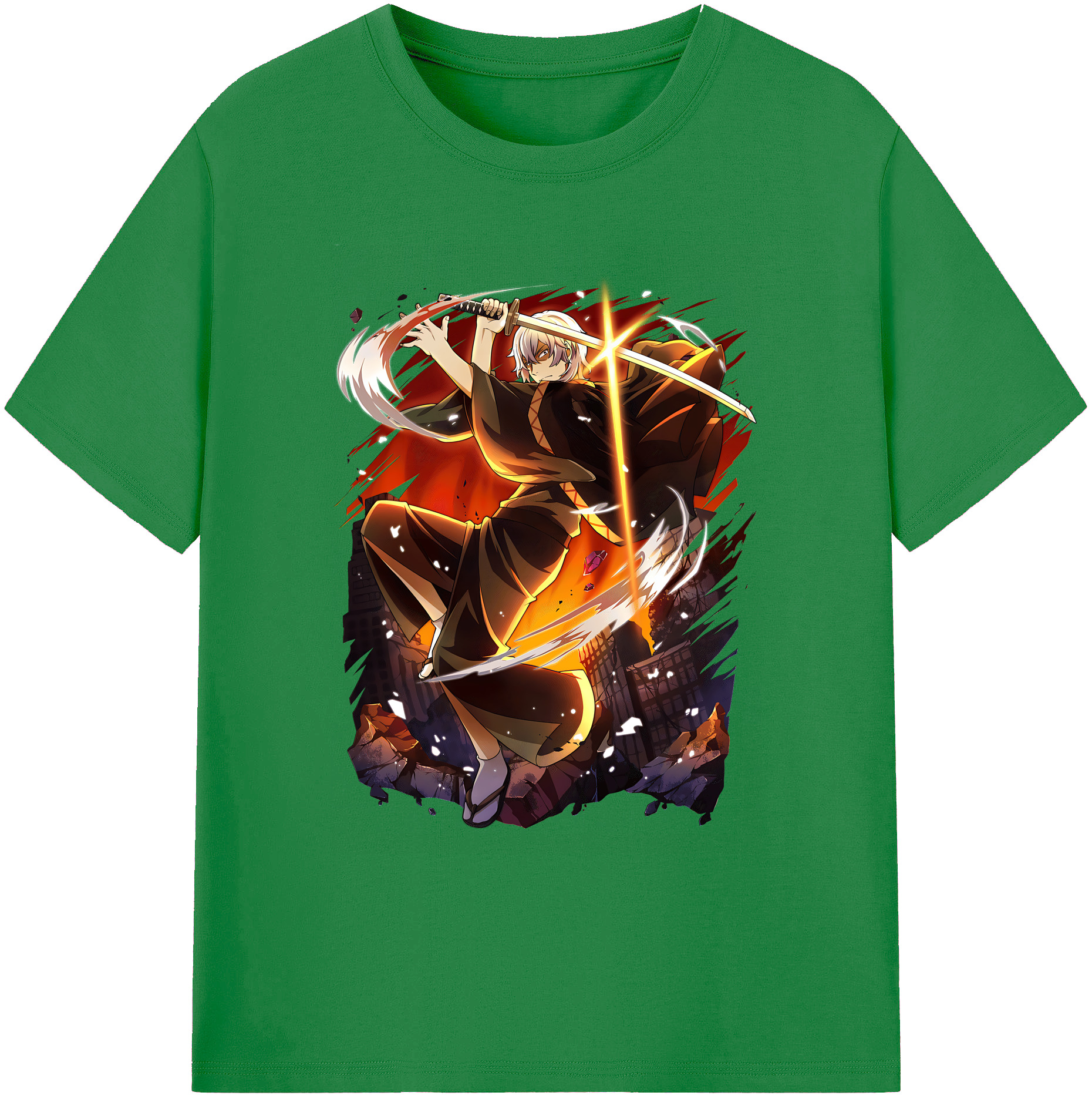 （画像用） 文豪ストレイドッグス Bungo Stray Dogs 綿100％ メンズ半袖Tシャツ｜肌触りやわらか＆通気性