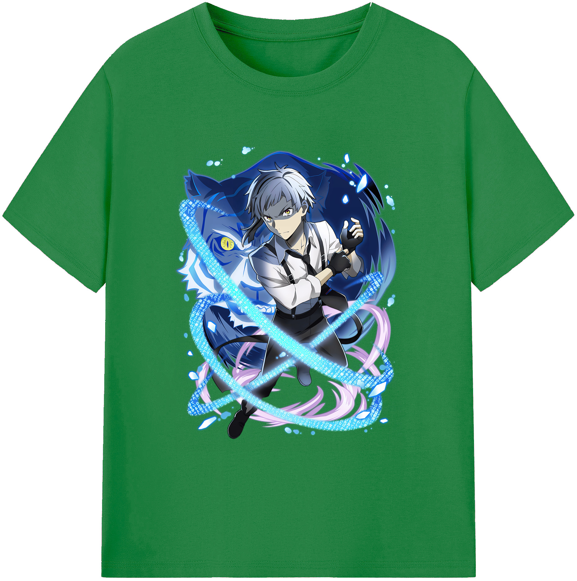 （画像用） 文豪ストレイドッグス Bungo Stray Dogs 綿100％ メンズ半袖Tシャツ｜肌触りやわらか＆通気性