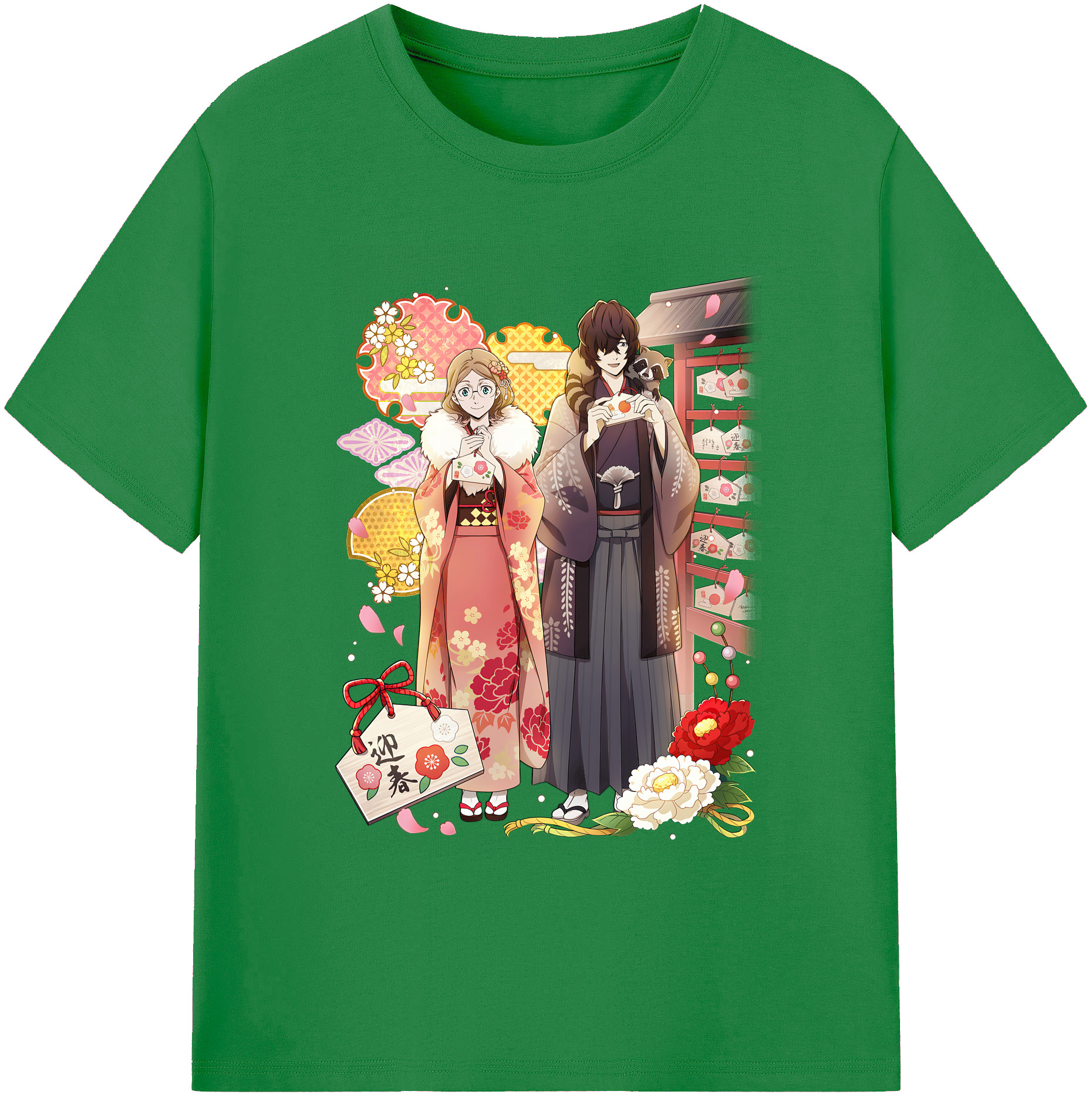 （画像用） 文豪ストレイドッグス Bungo Stray Dogs 綿100％ メンズ半袖Tシャツ｜肌触りやわらか＆通気性