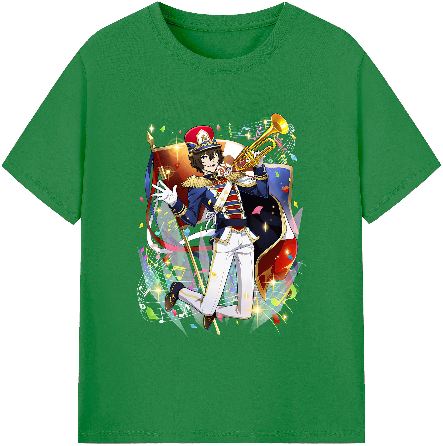 （画像用） 文豪ストレイドッグス Bungo Stray Dogs 綿100％ メンズ半袖Tシャツ｜肌触りやわらか＆通気性