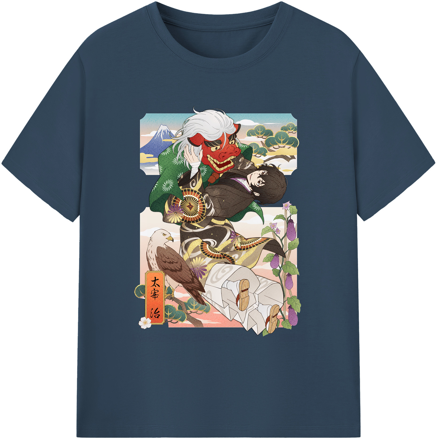 （画像用） 文豪ストレイドッグス Bungo Stray Dogs 綿100％ メンズ半袖Tシャツ｜肌触りやわらか＆通気性