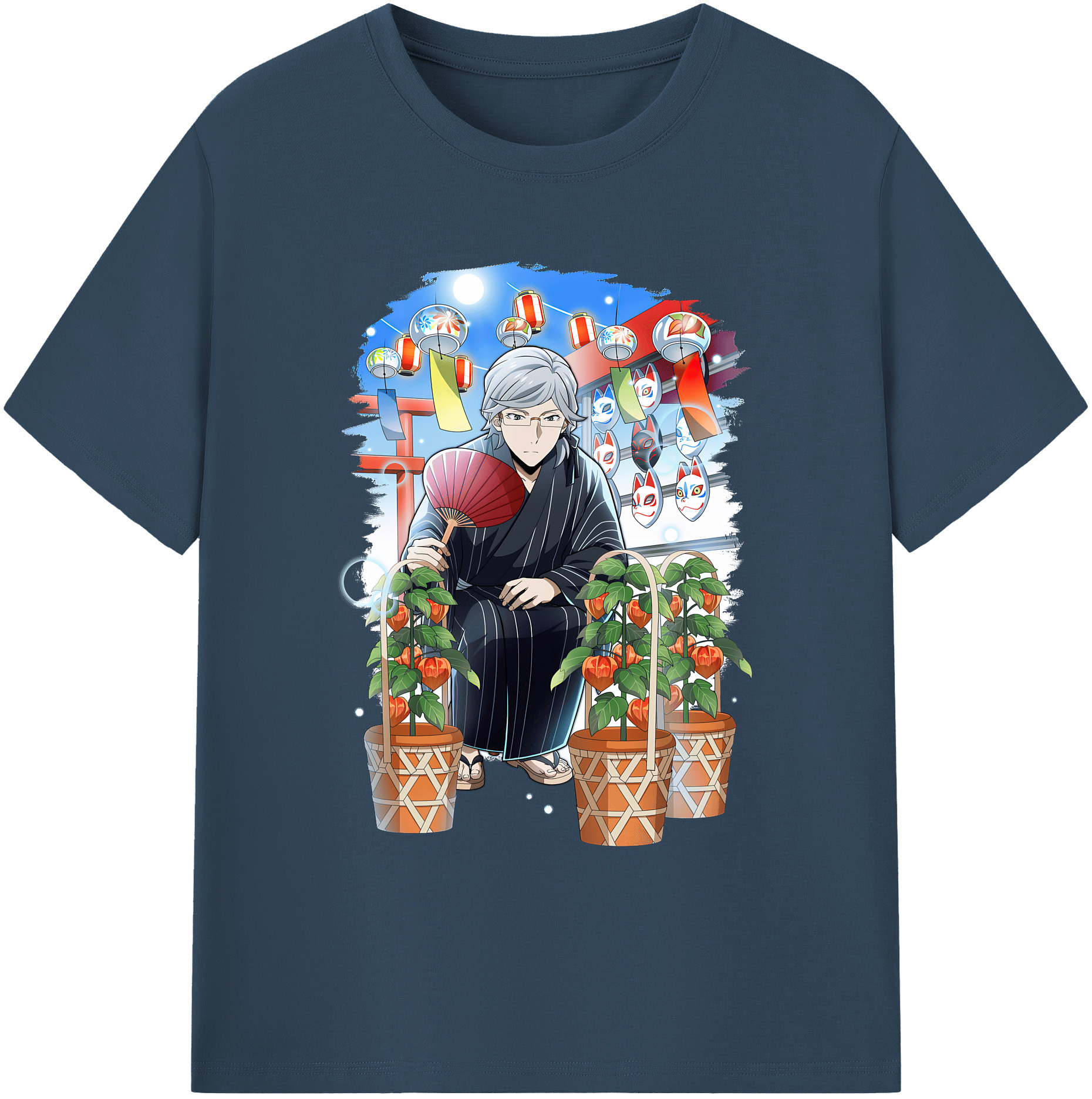 （画像用） 文豪ストレイドッグス Bungo Stray Dogs 綿100％ メンズ半袖Tシャツ｜肌触りやわらか＆通気性