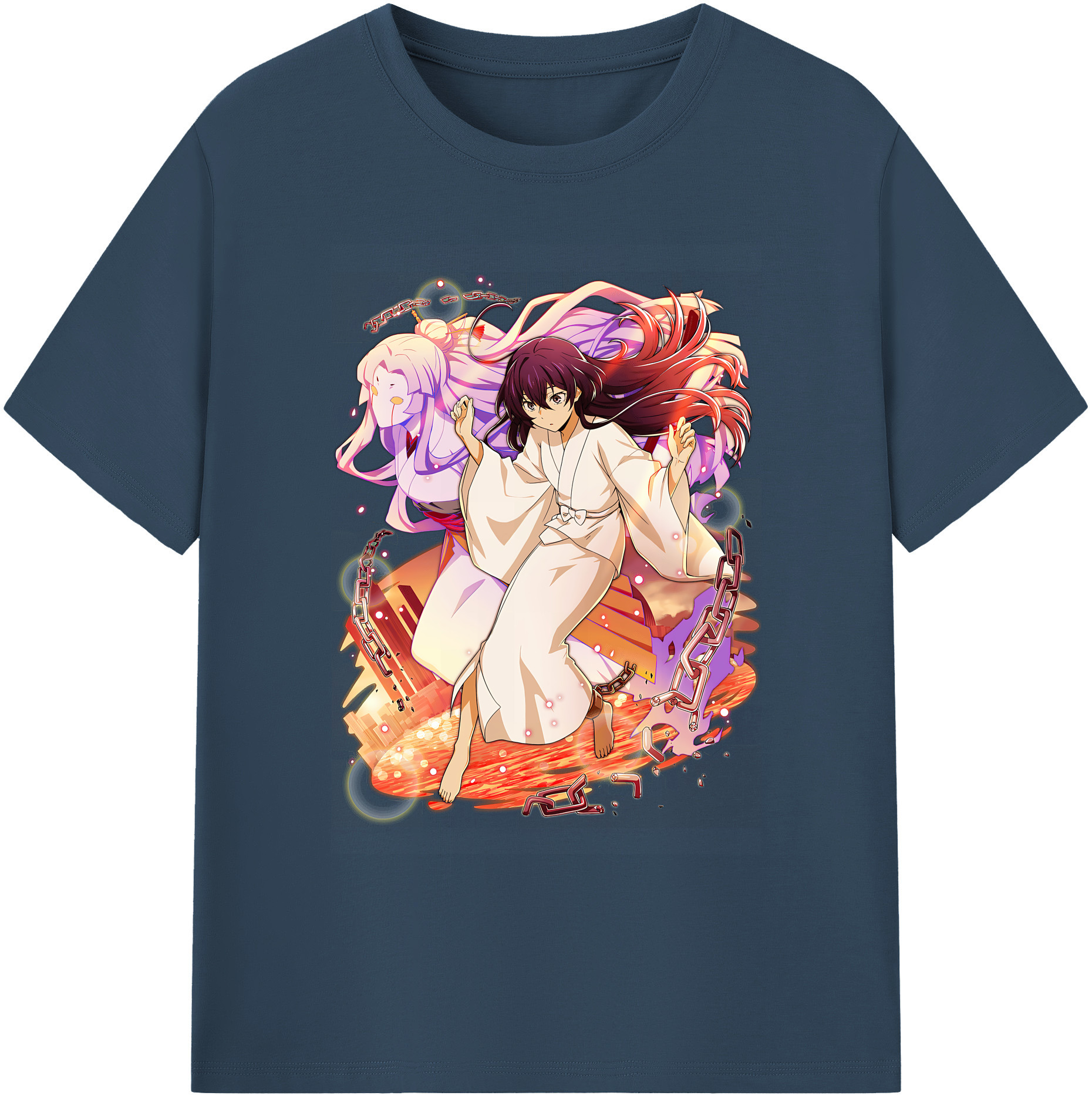 （画像用） 文豪ストレイドッグス Bungo Stray Dogs 綿100％ メンズ半袖Tシャツ｜肌触りやわらか＆通気性
