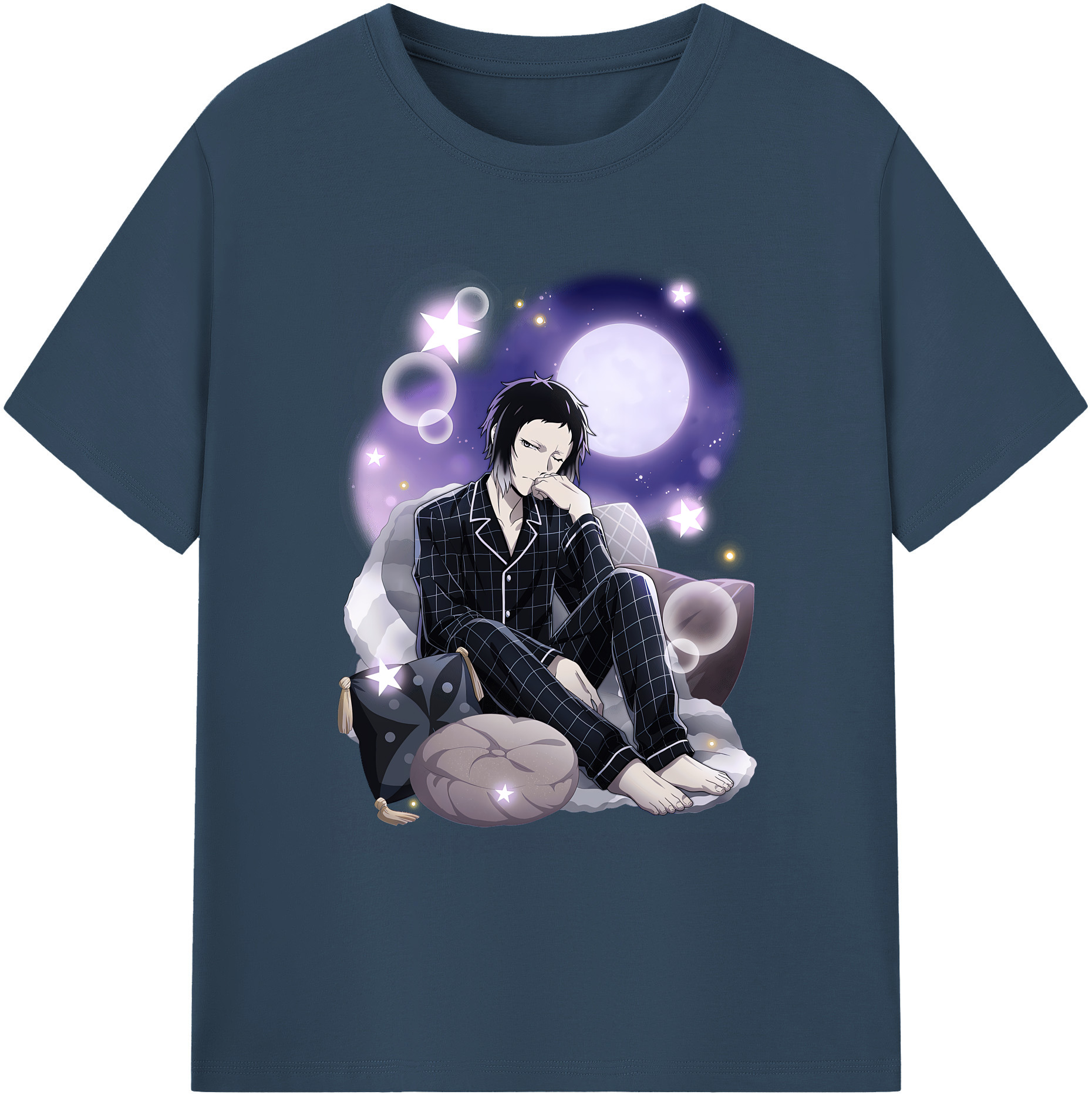 （画像用） 文豪ストレイドッグス Bungo Stray Dogs 綿100％ メンズ半袖Tシャツ｜肌触りやわらか＆通気性
