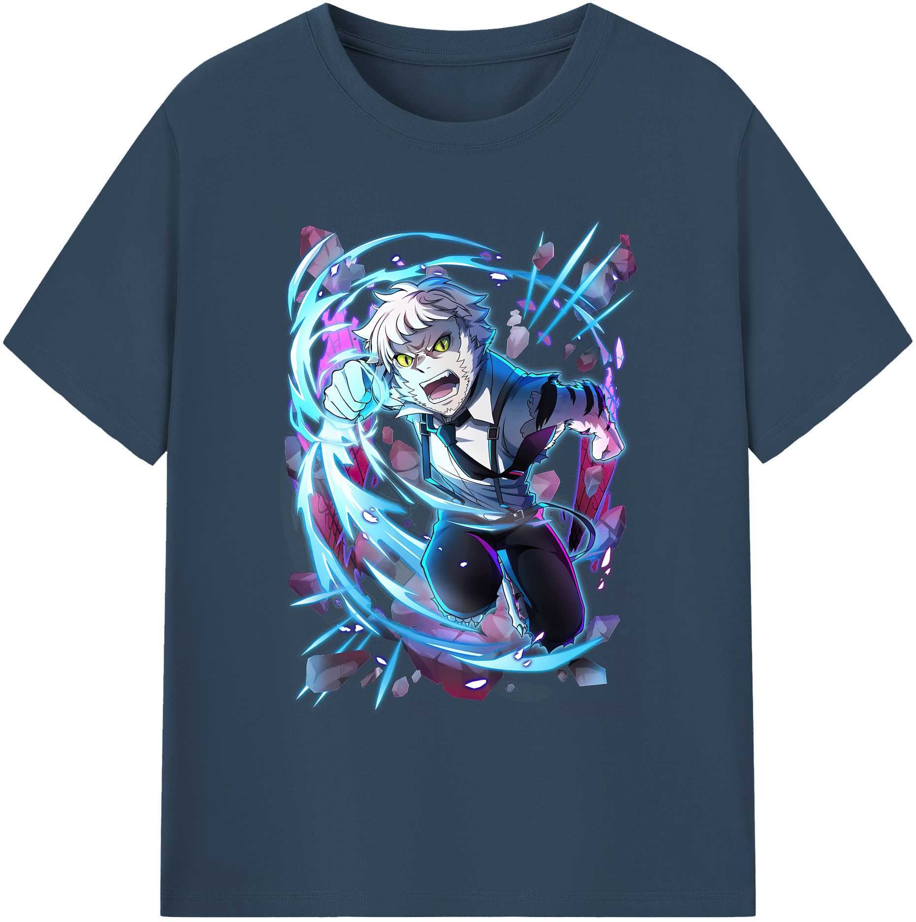 （画像用） 文豪ストレイドッグス Bungo Stray Dogs 綿100％ メンズ半袖Tシャツ｜肌触りやわらか＆通気性