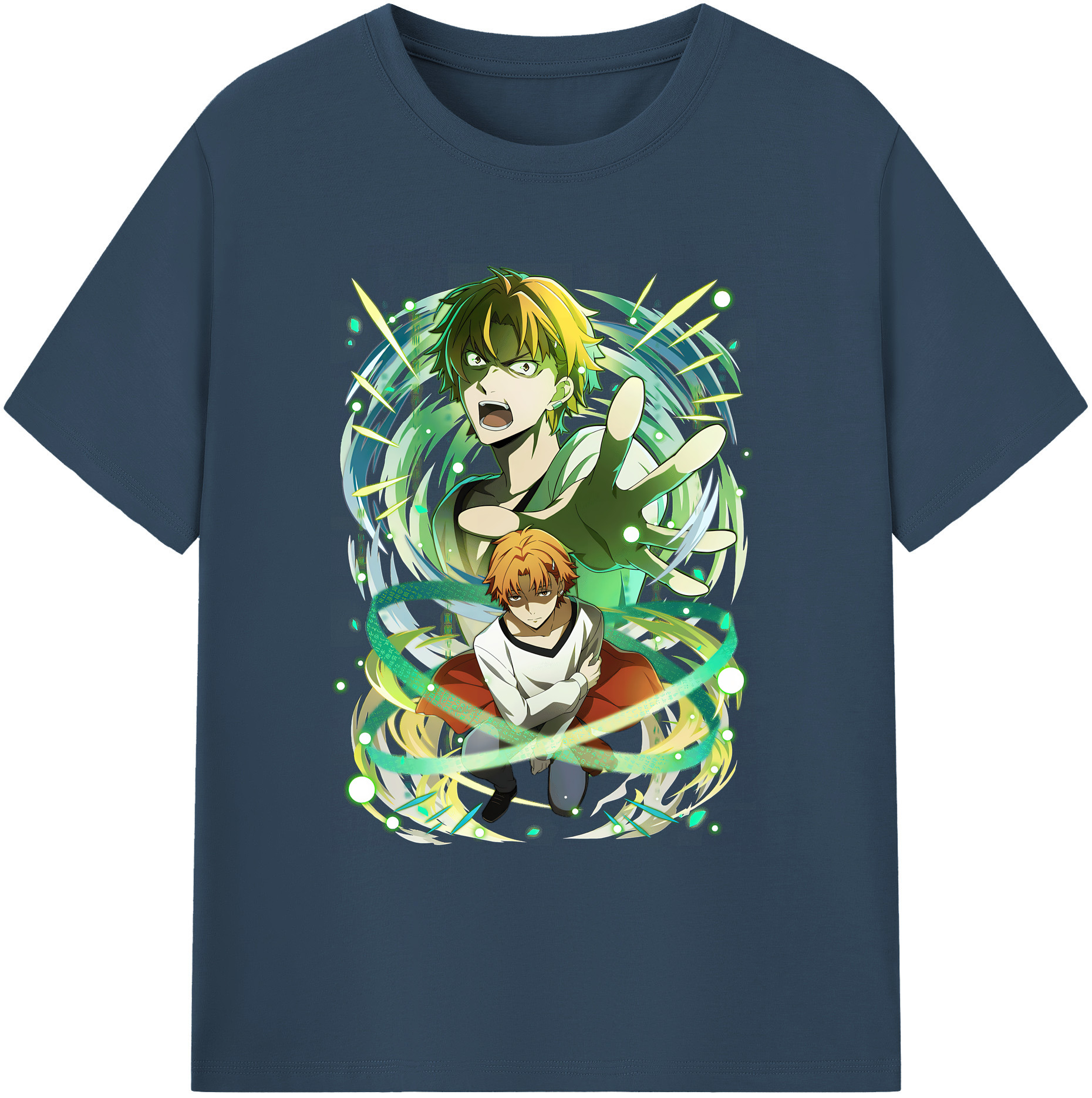 （画像用） 文豪ストレイドッグス Bungo Stray Dogs 綿100％ メンズ半袖Tシャツ｜肌触りやわらか＆通気性