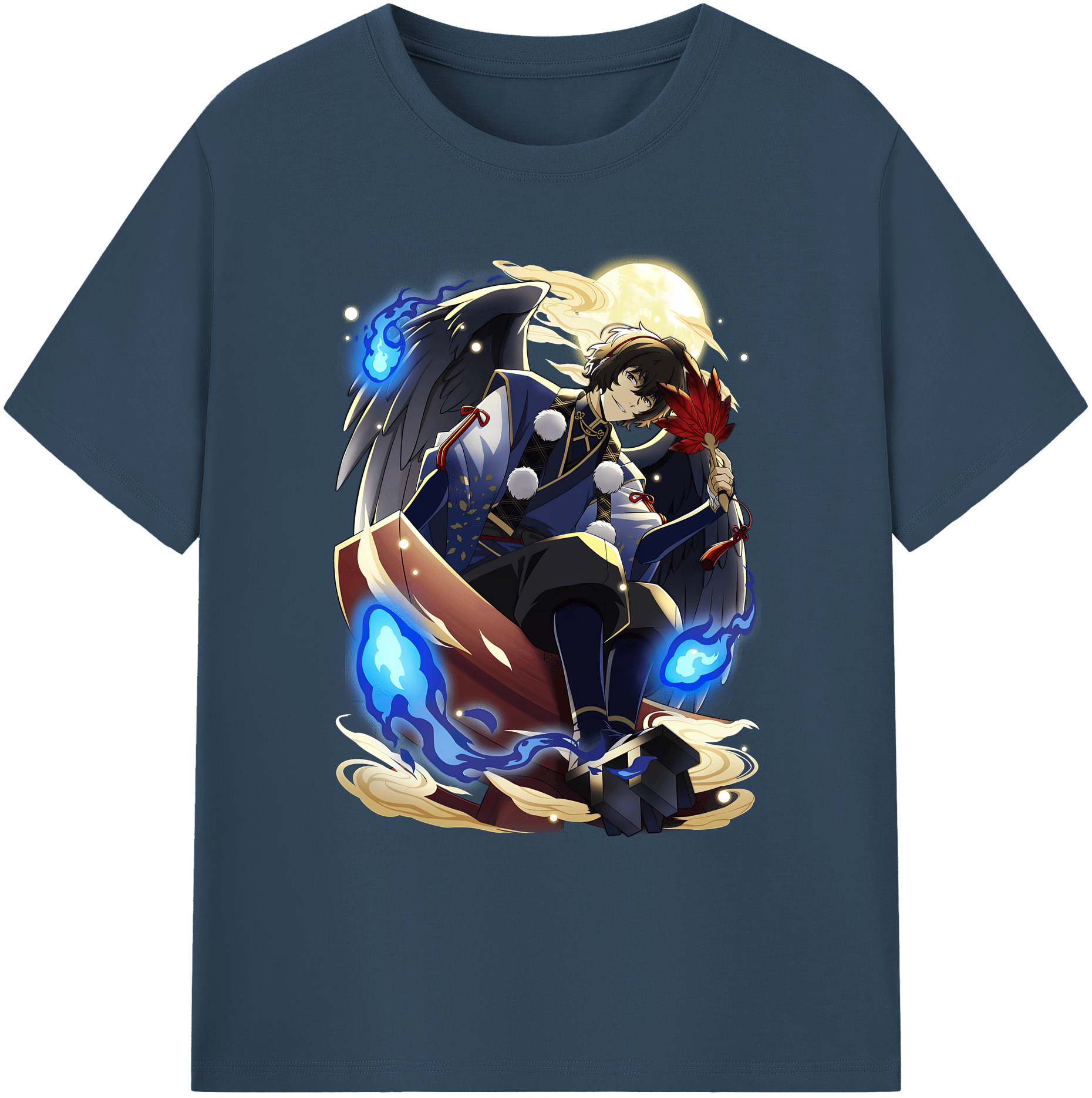 （画像用） 文豪ストレイドッグス Bungo Stray Dogs 綿100％ メンズ半袖Tシャツ｜肌触りやわらか＆通気性