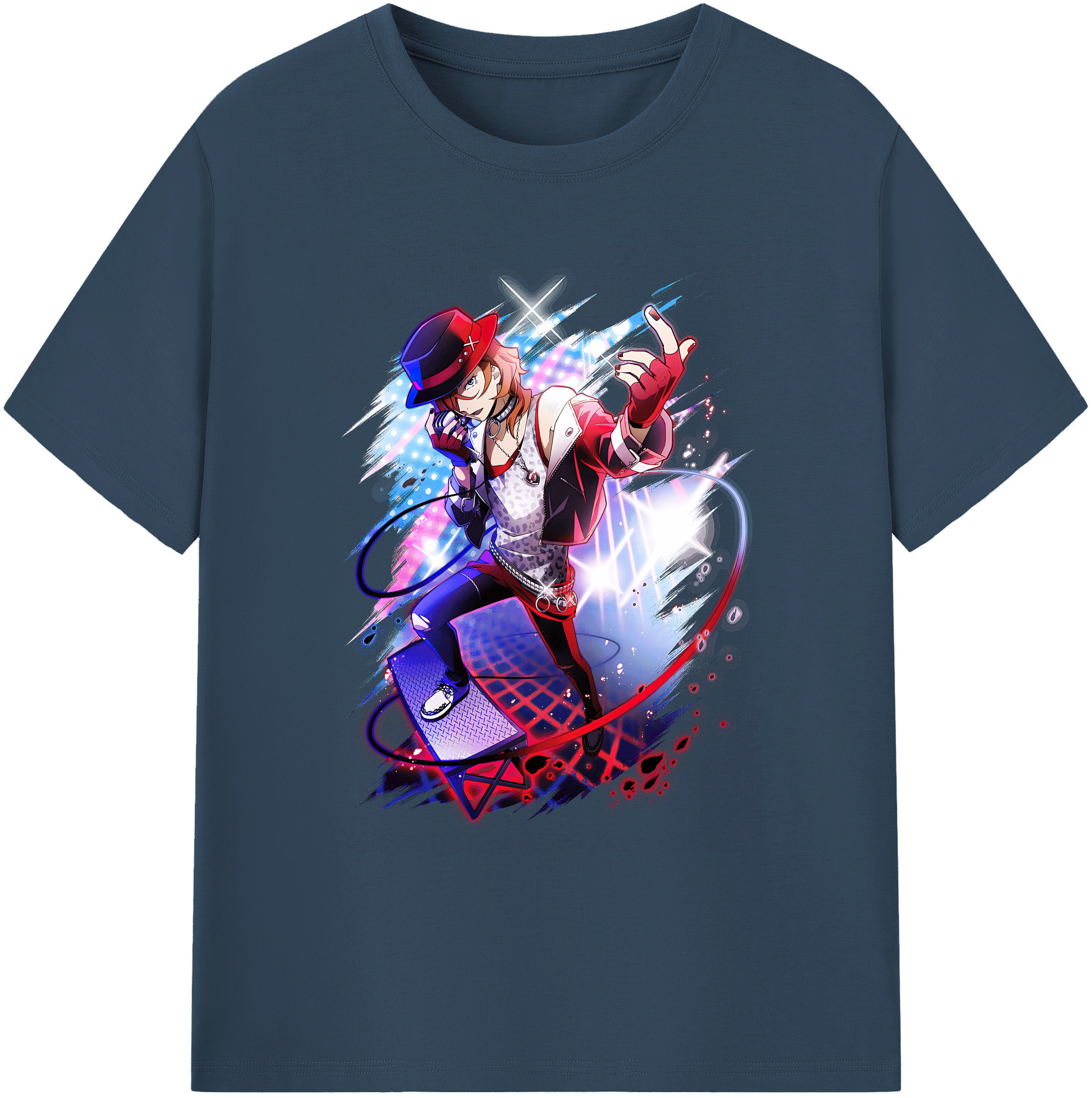 （画像用） 文豪ストレイドッグス Bungo Stray Dogs 綿100％ メンズ半袖Tシャツ｜肌触りやわらか＆通気性