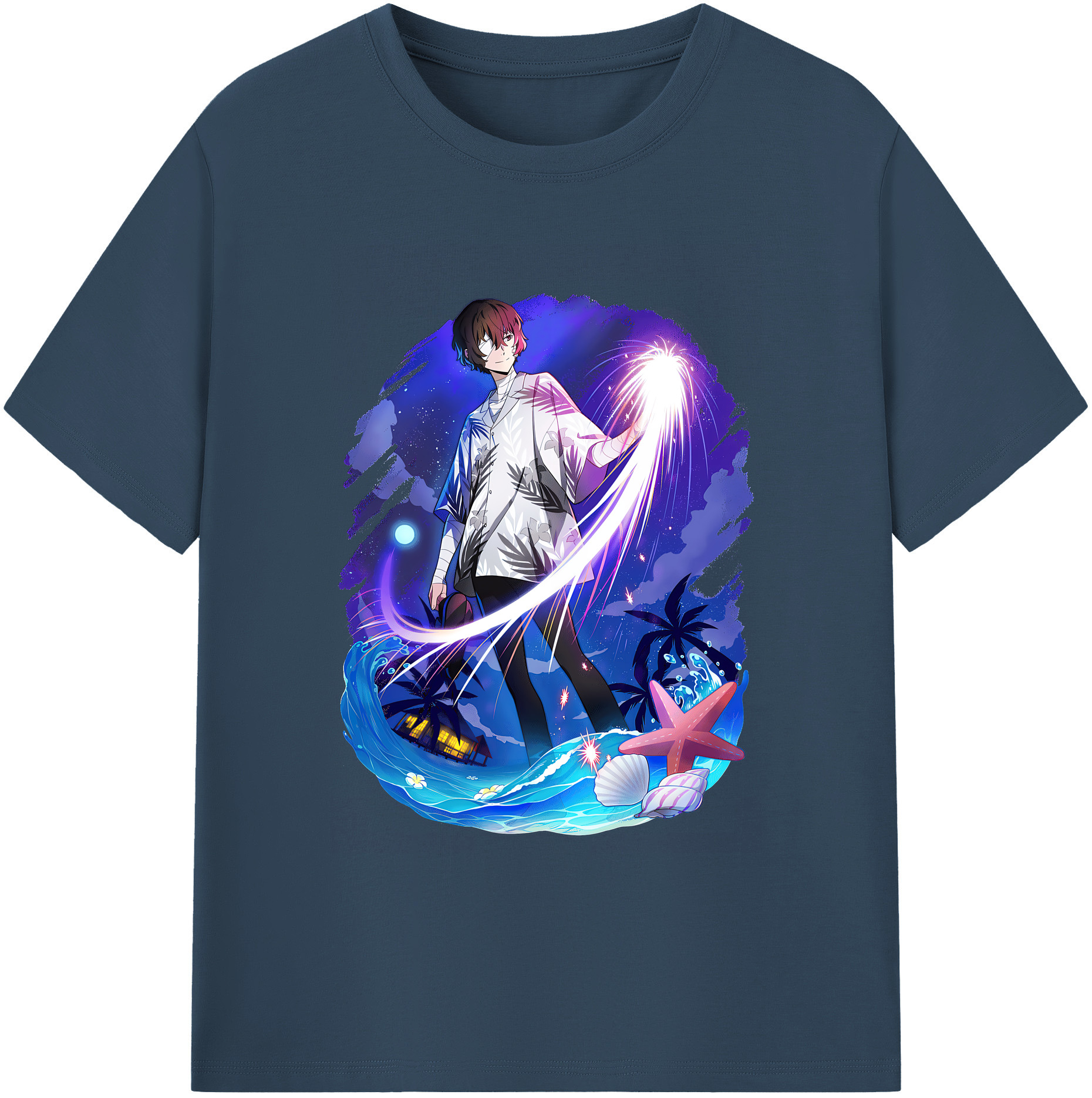 （画像用） 文豪ストレイドッグス Bungo Stray Dogs 綿100％ メンズ半袖Tシャツ｜肌触りやわらか＆通気性