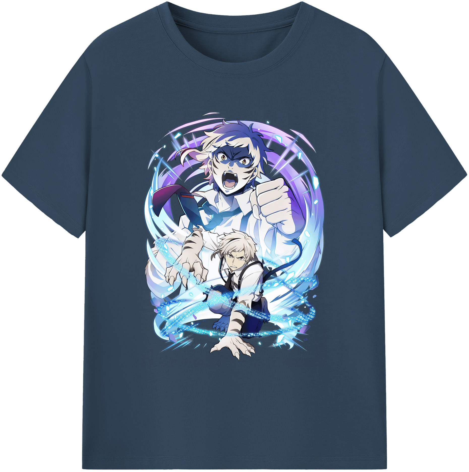 （画像用） 文豪ストレイドッグス Bungo Stray Dogs 綿100％ メンズ半袖Tシャツ｜肌触りやわらか＆通気性
