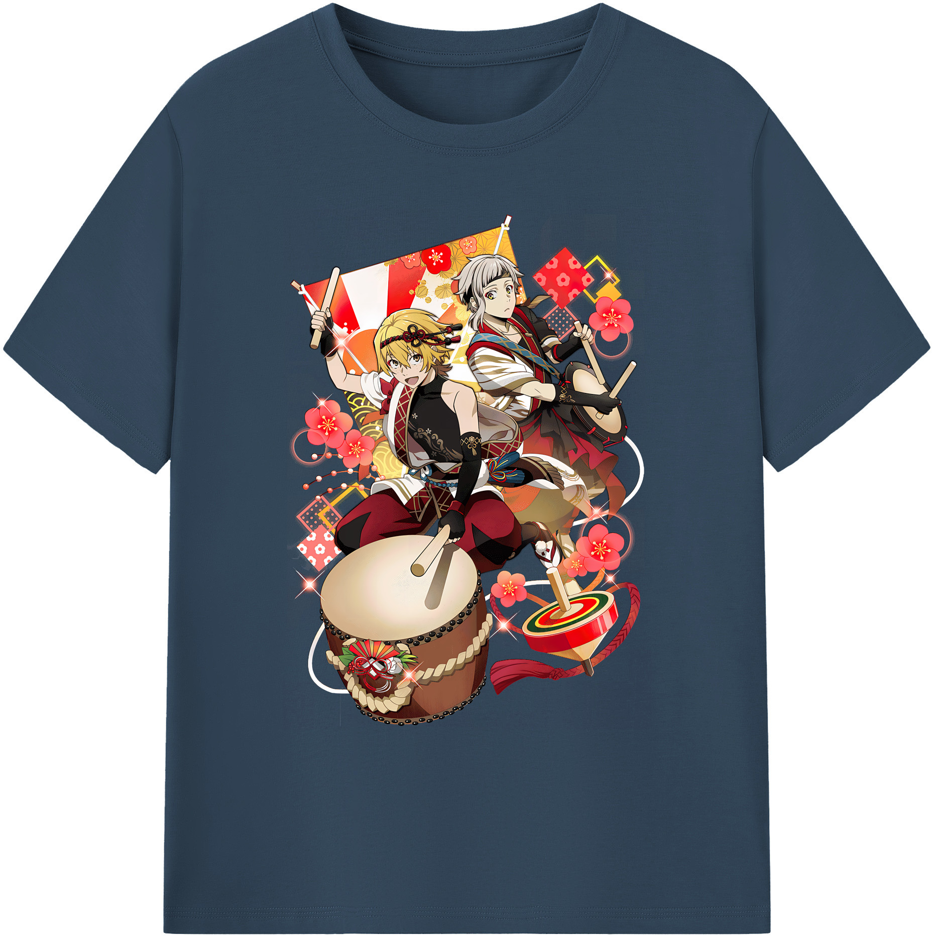 （画像用） 文豪ストレイドッグス Bungo Stray Dogs 綿100％ メンズ半袖Tシャツ｜肌触りやわらか＆通気性