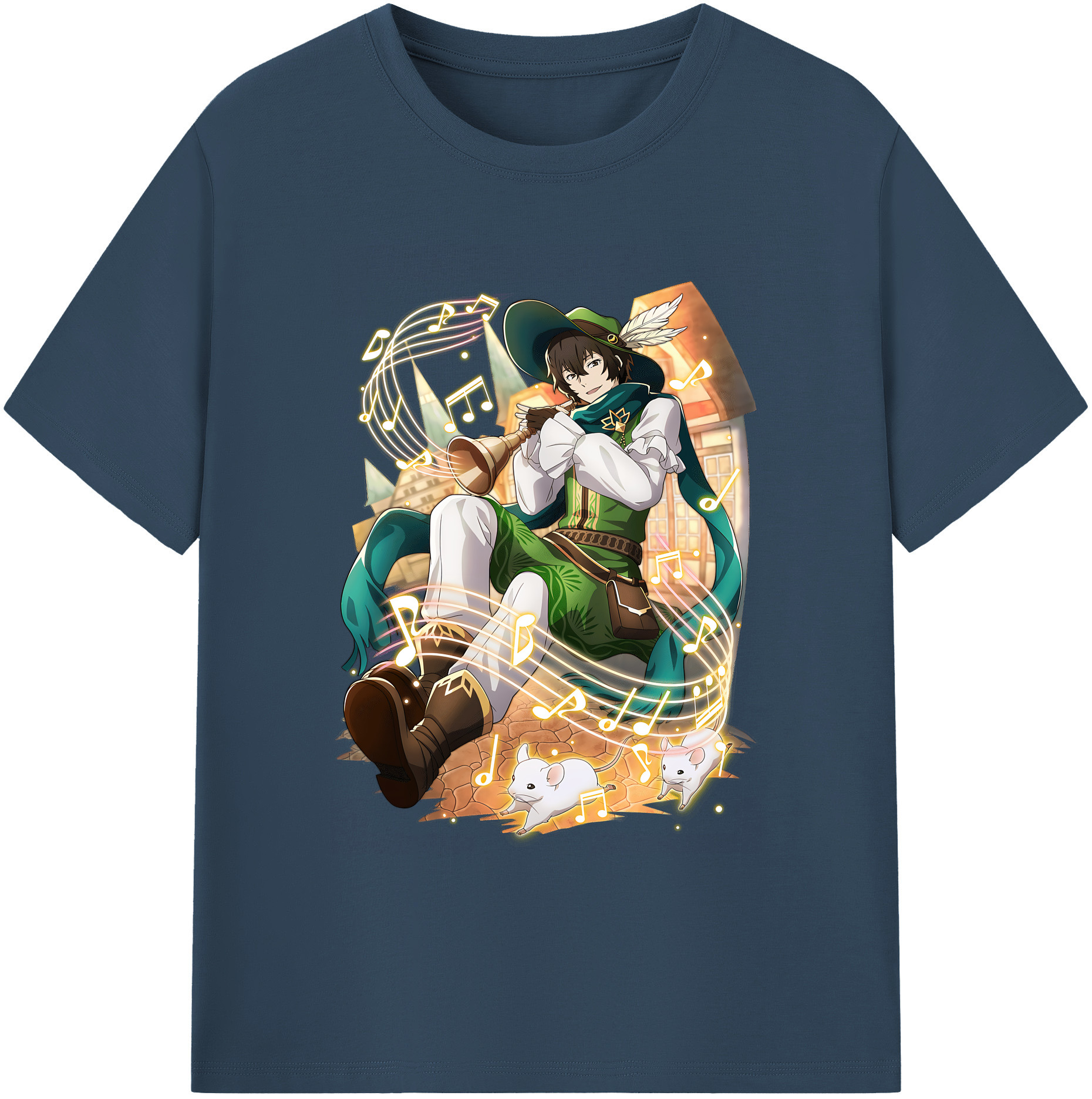 （画像用） 文豪ストレイドッグス Bungo Stray Dogs 綿100％ メンズ半袖Tシャツ｜肌触りやわらか＆通気性