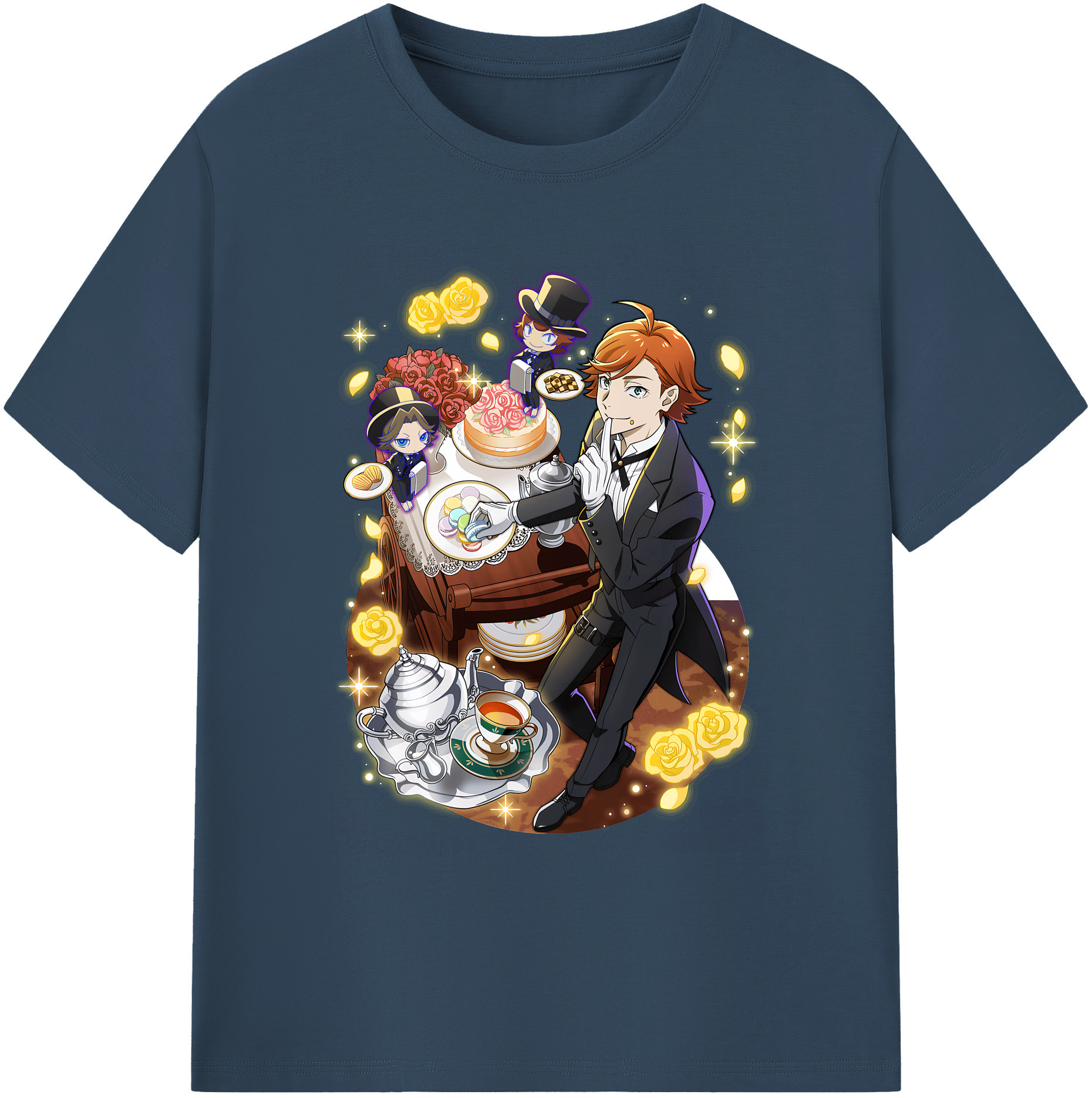 （画像用） 文豪ストレイドッグス Bungo Stray Dogs 綿100％ メンズ半袖Tシャツ｜肌触りやわらか＆通気性