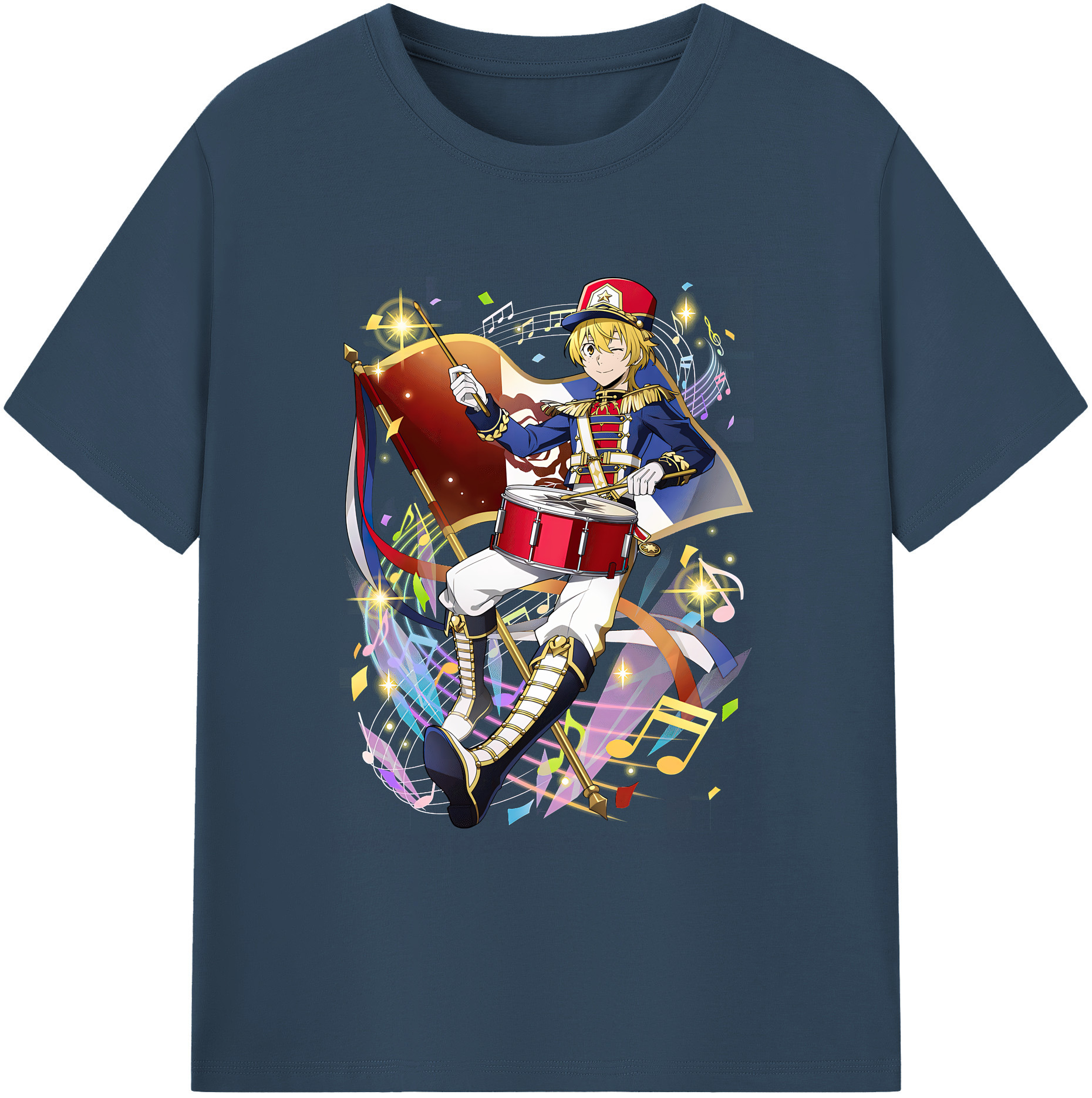 （画像用） 文豪ストレイドッグス Bungo Stray Dogs 綿100％ メンズ半袖Tシャツ｜肌触りやわらか＆通気性
