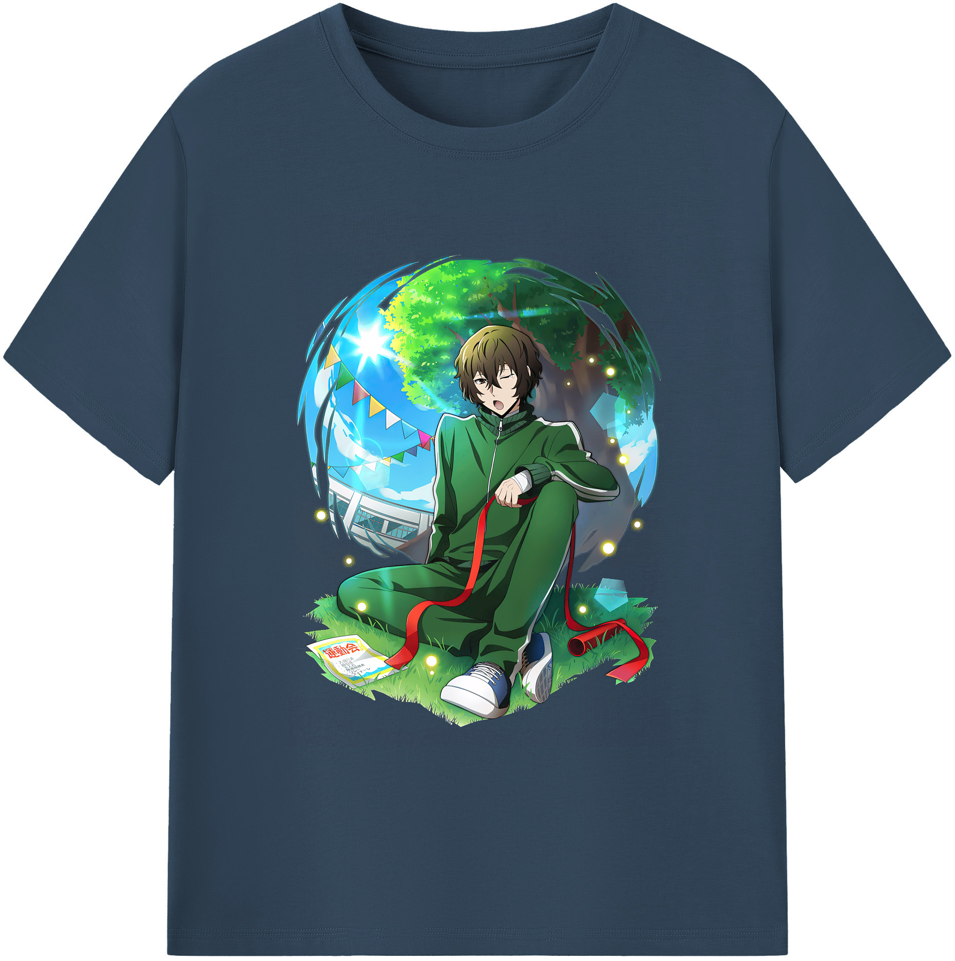 （画像用） 文豪ストレイドッグス Bungo Stray Dogs 綿100％ メンズ半袖Tシャツ｜肌触りやわらか＆通気性