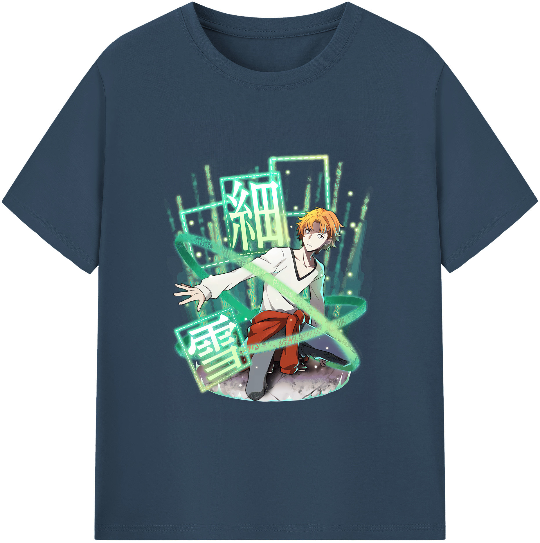 （画像用） 文豪ストレイドッグス Bungo Stray Dogs 綿100％ メンズ半袖Tシャツ｜肌触りやわらか＆通気性