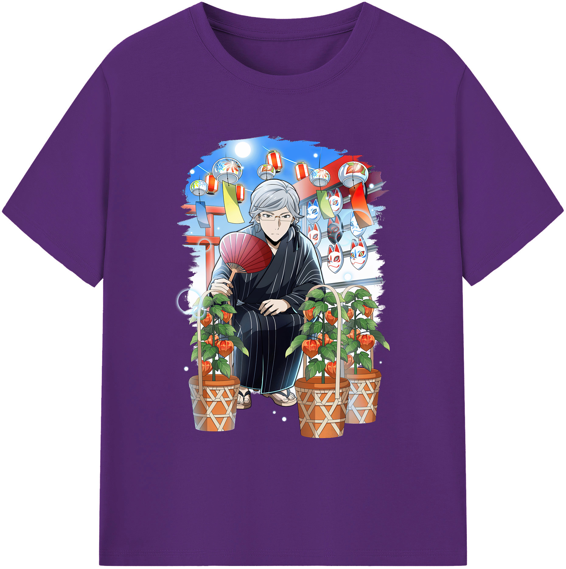（画像用） 文豪ストレイドッグス Bungo Stray Dogs 綿100％ メンズ半袖Tシャツ｜肌触りやわらか＆通気性