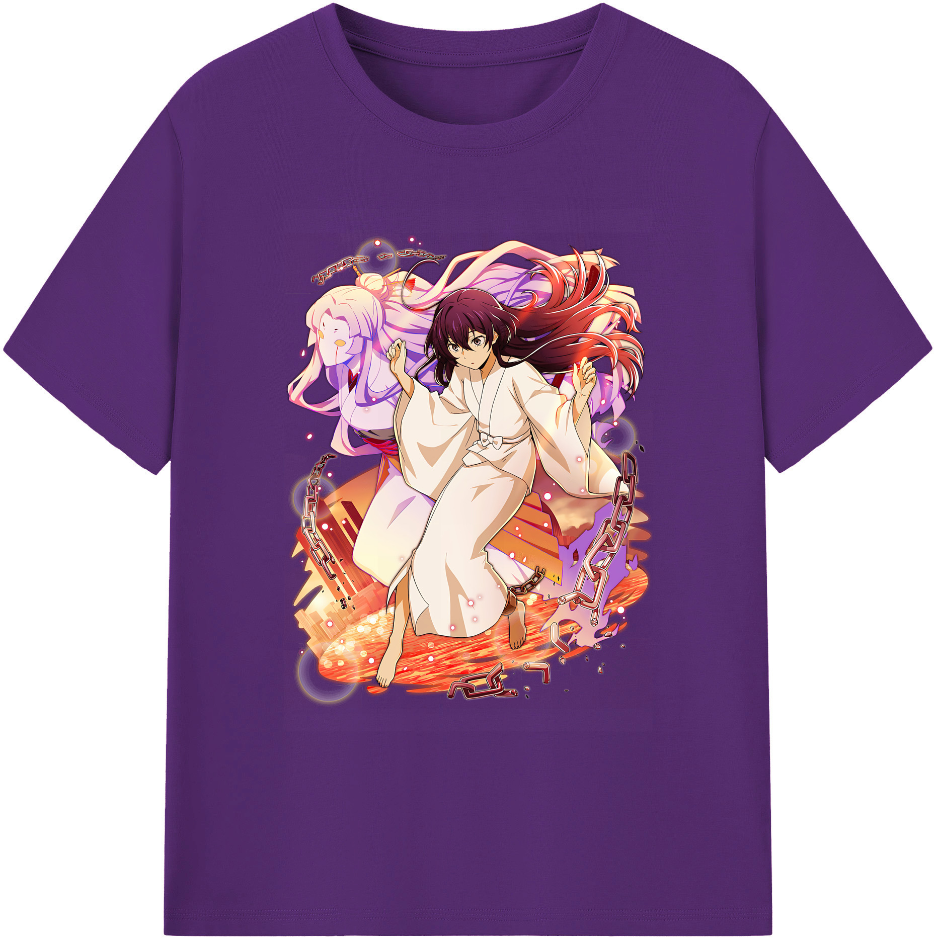 （画像用） 文豪ストレイドッグス Bungo Stray Dogs 綿100％ メンズ半袖Tシャツ｜肌触りやわらか＆通気性
