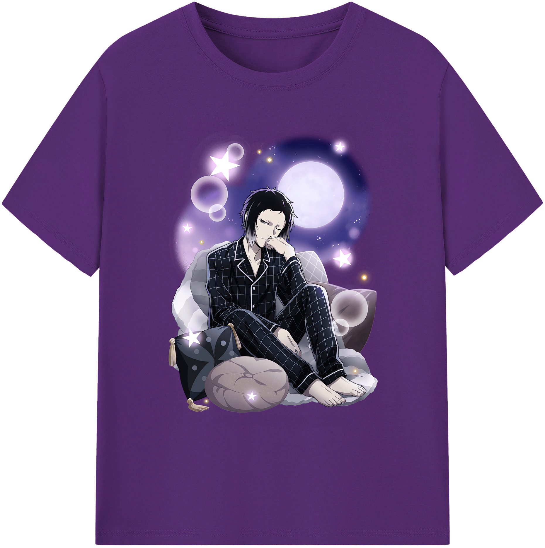 （画像用） 文豪ストレイドッグス Bungo Stray Dogs 綿100％ メンズ半袖Tシャツ｜肌触りやわらか＆通気性